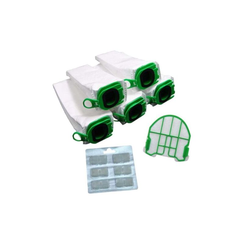 Pa 5 Sacs À Poussière Microfibre Filtre Moteur Blocs Parfumés Compatible Aspirateur