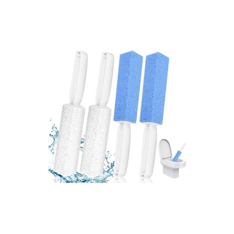 Lntyq 4er-pack Bimsstein-reinigungsbürsten, Reinigung Von Bimsstein, Toiletten-bimsstein, Bimsstein Mit Kunststoffgriff, Reinigung Von Bimsstein, Für Die Reinigung