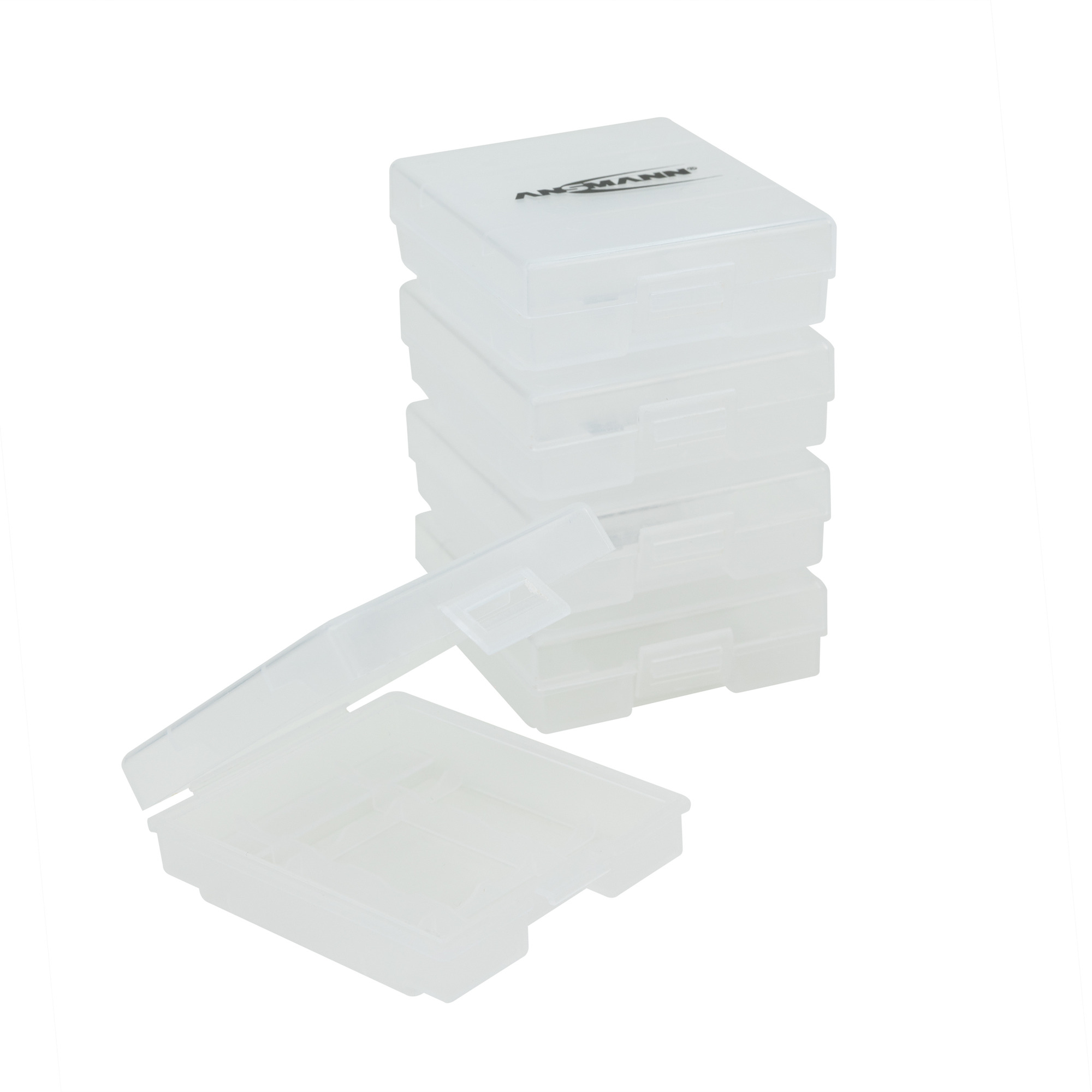 Ansmann - 5x Batteriebox Für Bis Zu 4 Aaa & Aa Akkus & Batterien - Akkubox