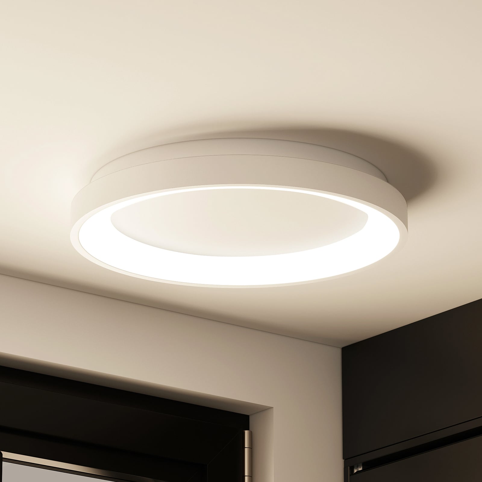 [gebraucht] B-ware Arcchio Deckenleuchte Lampe Vivy Led Dimmbar Warmweiß Metall Ø38cm Weiß 3000k