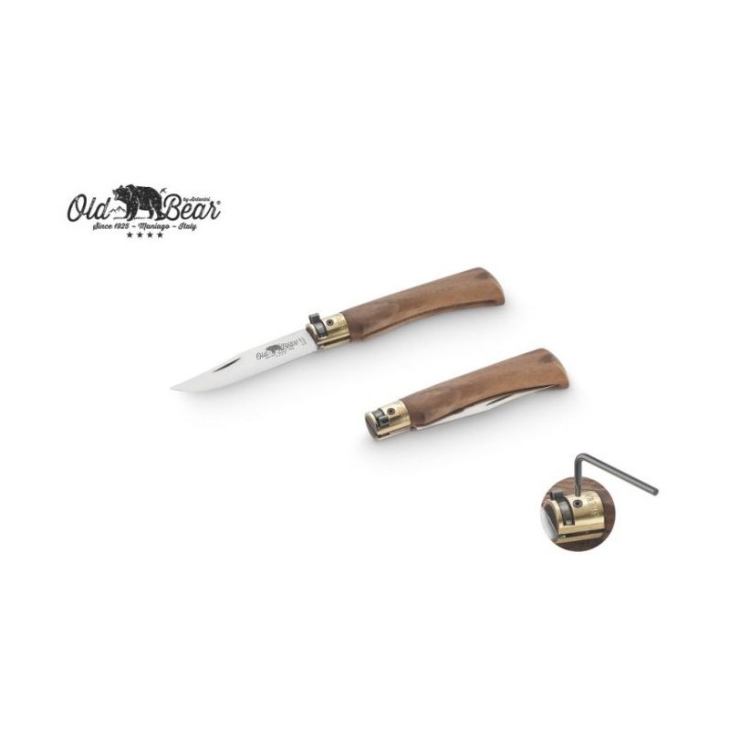 Old Bear Taschenmesser Mit 17 Cm Inox Klinge Und Walnussgriff