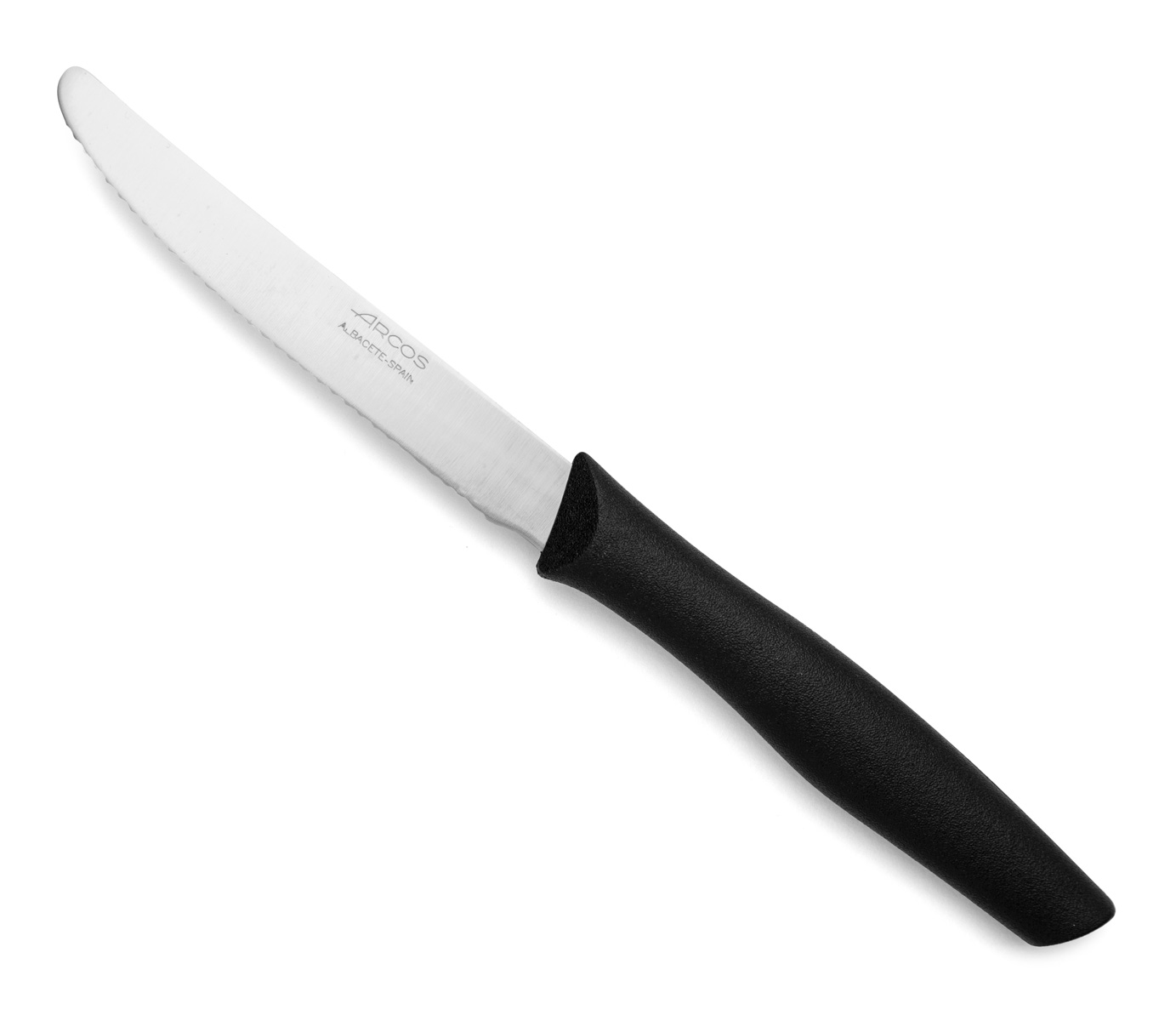 Arcos - Tischmesser Nova 188800 In Nitrum Edelstahl Und Mango In Polypropylen, Schwarze 11 Cm Klinge Mit Deckel Und Displaybox.