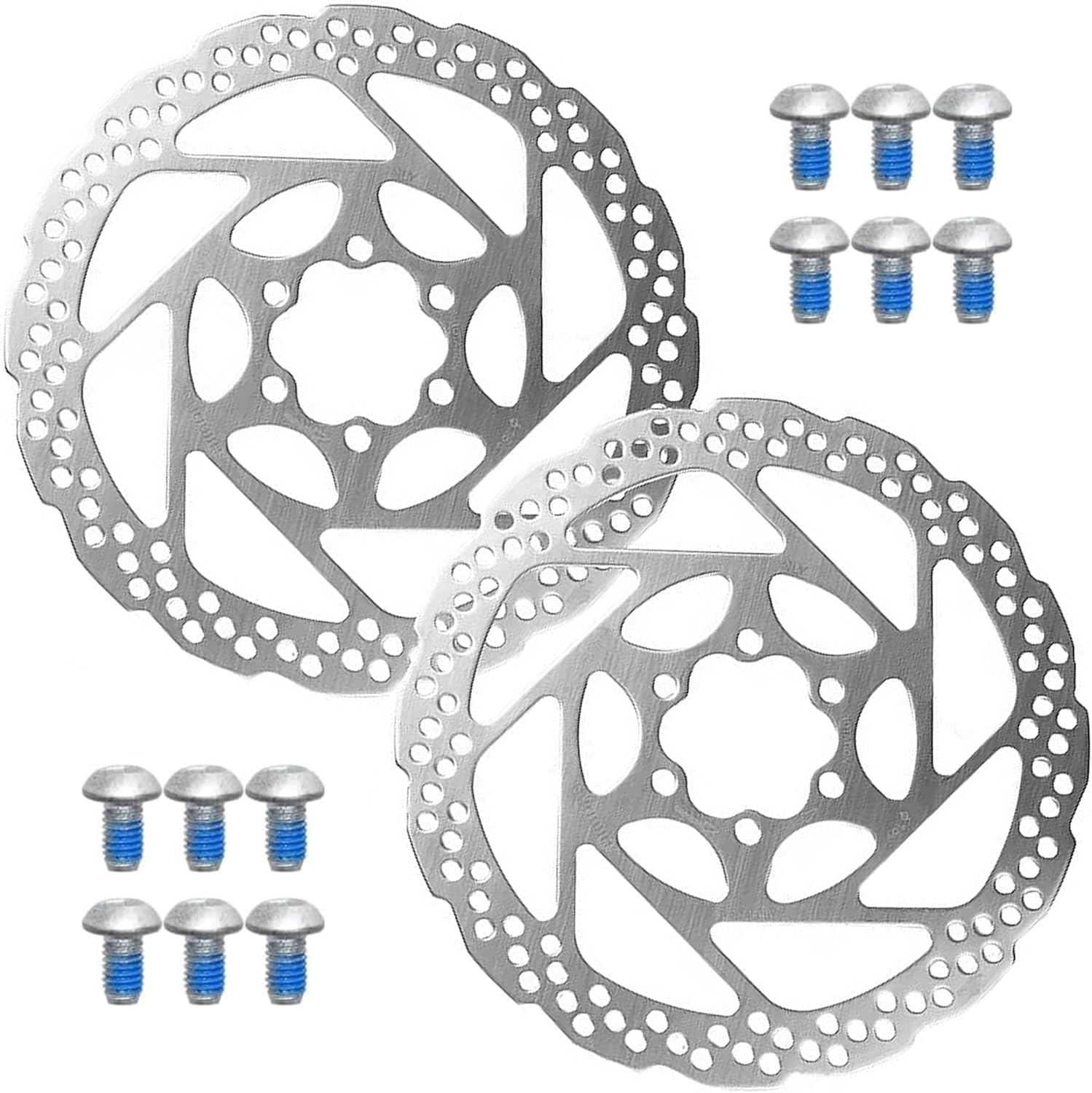 Satz Mit 2 Fahrradbremsscheiben Für Shimano Smrt 56 S 160 Mm Scheibenbremsen, 6 Löcher Für Standard Brm 485 Mit 12 Schrauben, 160 Mm