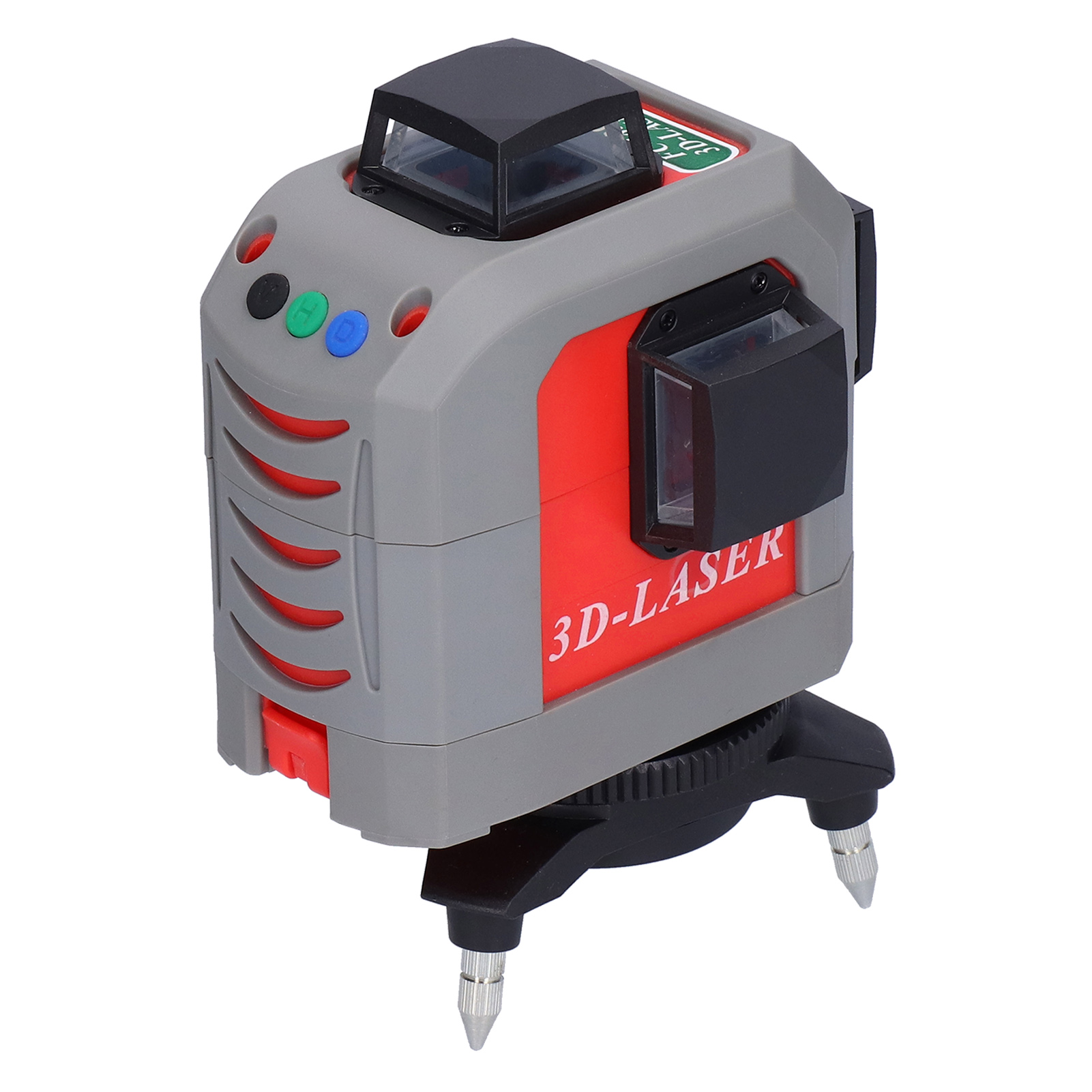 Tragbares Usb-nivelliergerät Mit 12 Linien, Grünem Laserstrahl, Selbstnivellierend, 635 Nm, Inklusive Basisstation