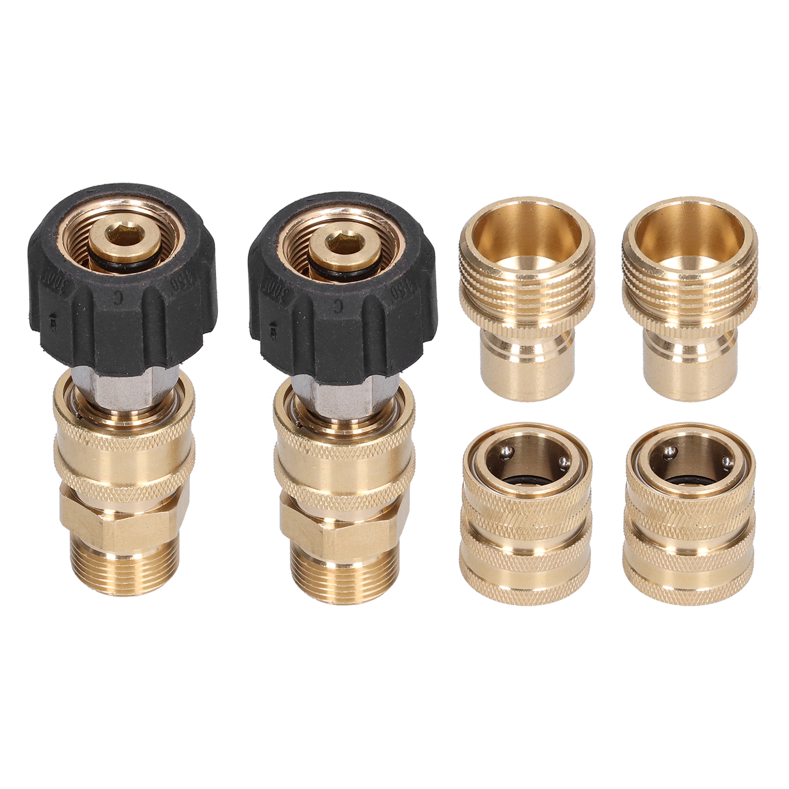 8-teiliges Hochdruckreiniger-adapter-kupplungsset Aus Messing, Schnellkupplungs-set