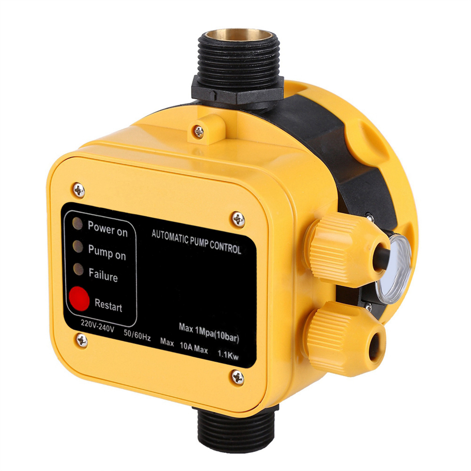 Automatischer Wasserpumpen-druckschalter, Elektrischer Regler Mit Manometer, Haushaltszubehör
