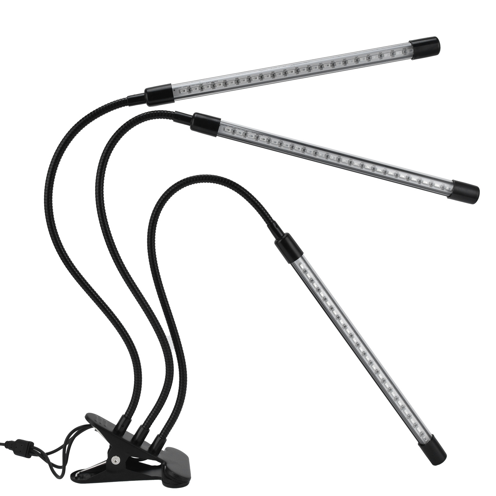 Pflanzenlampe Für Den Innenbereich, 5v Usb-betrieben, Verstellbarer Schwanenhals, Timer, Gartenlampe