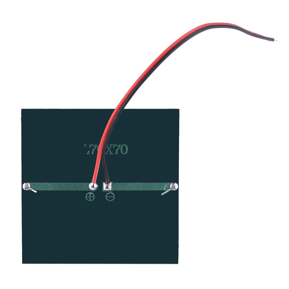 0,7 W 1,5 V Mini-solarpanel, Tragbar, Diy-ladegerät Für 1,2-v-batterien Mit Kabel, 70 X 70 Mm