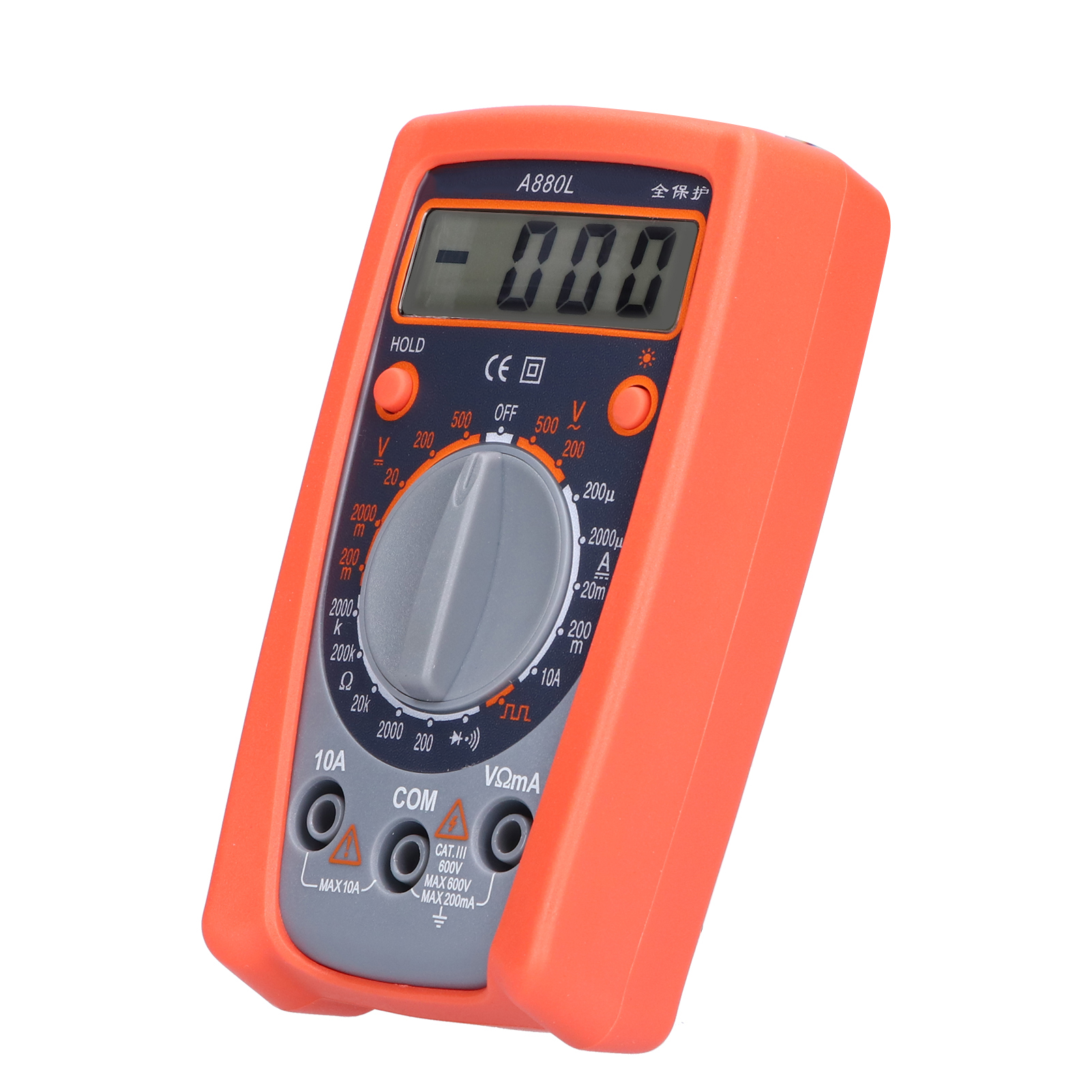 Multifunktionales Multimeter, Tragbarer Spannungsprüfer Mit Digitaler Anzeige Für Zuhause, Auto Und Outdoor (a880l)