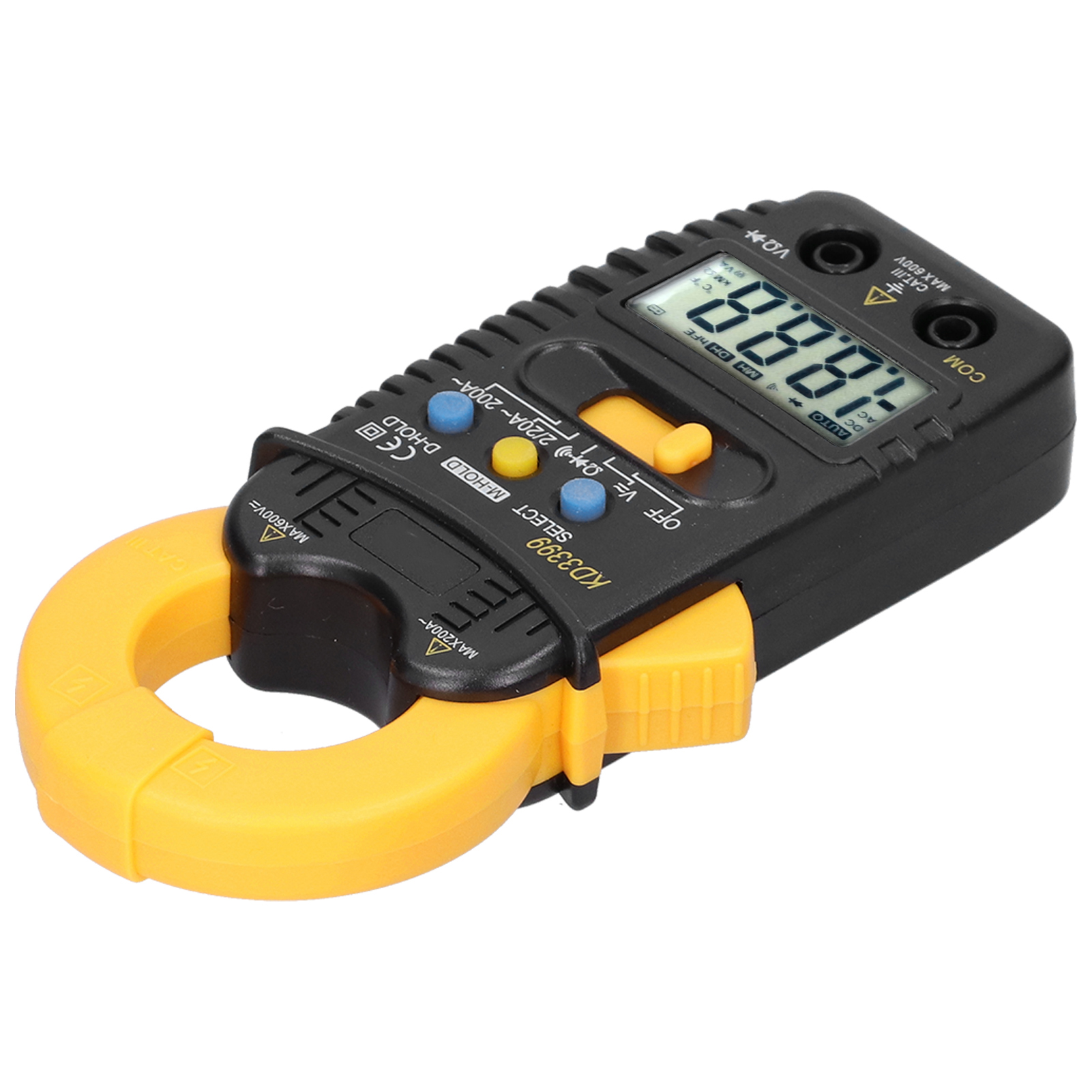 Multimeter Mit Maximalwertspeicher, Automatischer Bereichswahl, Multifunktions-lcd-digitalanzeige, Sicheres, Tragbares Zangenmessgerät (kd3399)