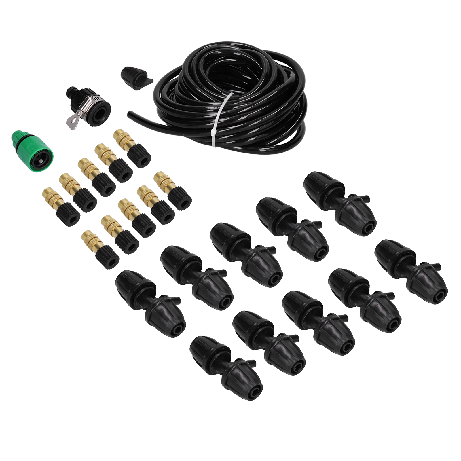 10 M Bewässerungszerstäuber-set Mit Verstellbarer Kupferdüse, 8/11-schlauchset Für Garten Und Gewächshaus