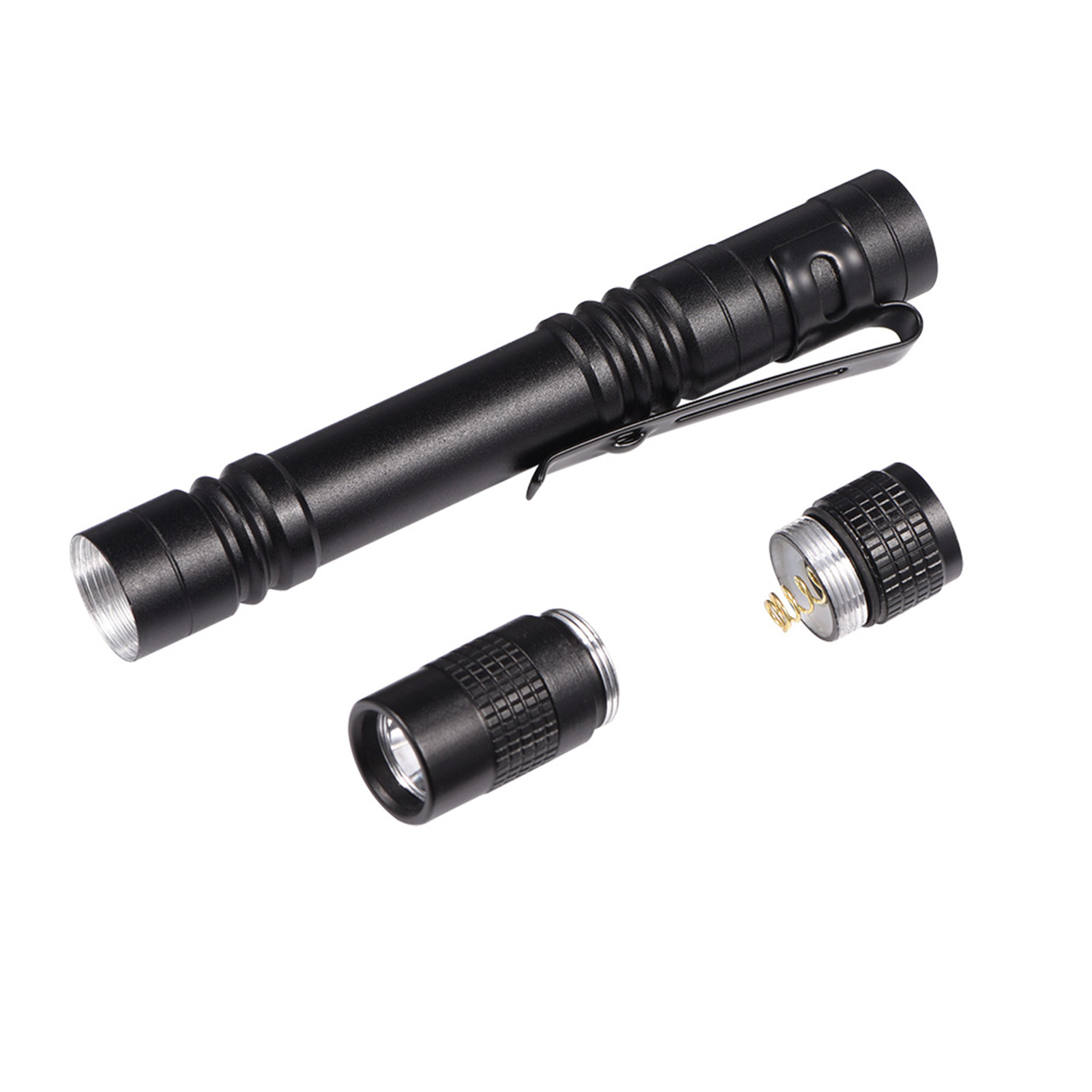 Mini-led-taschenlampe Mit Stiftclip, Tragbar, Helles Licht, Batteriebetrieben