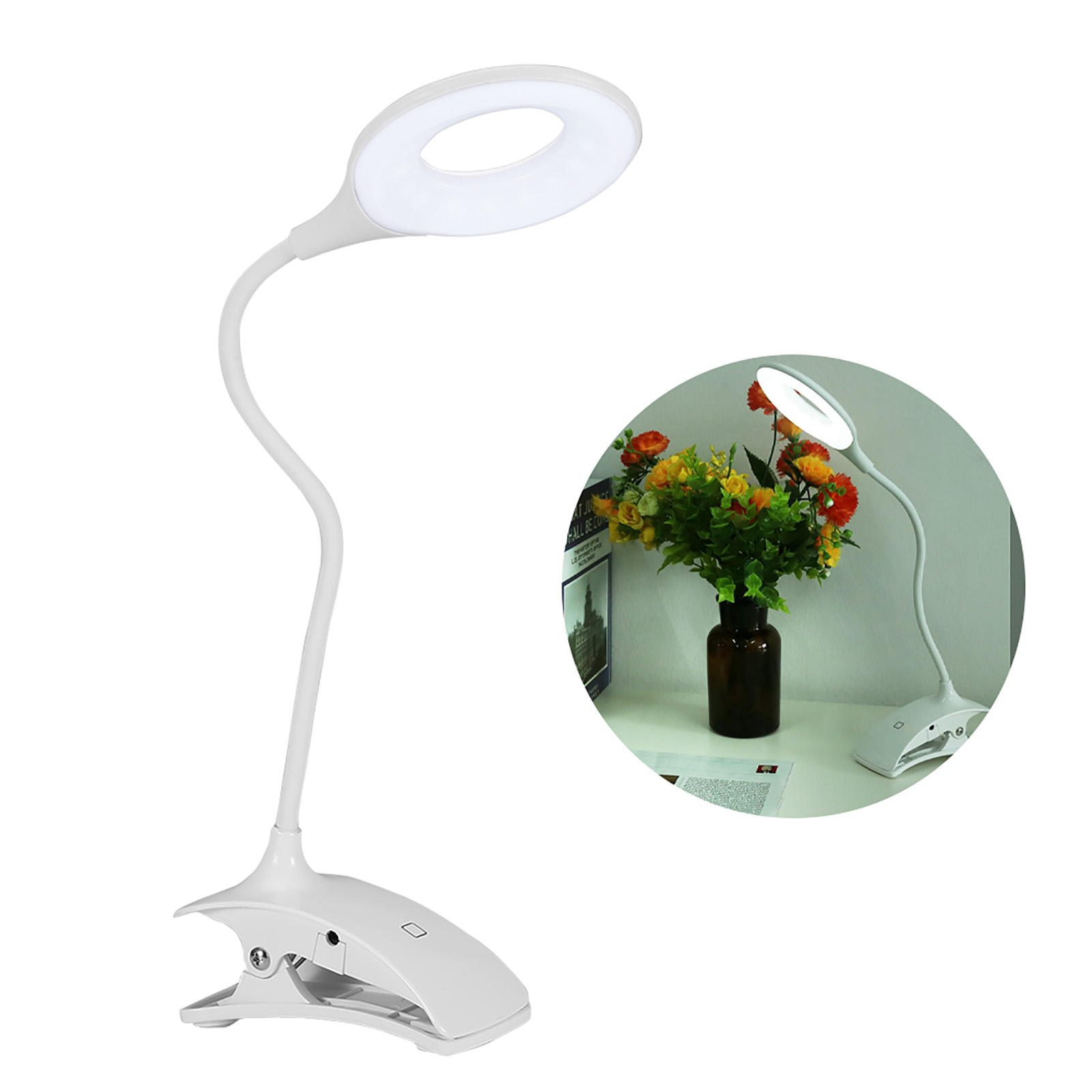 Wiederaufladbare Led-schreibtischlampe Mit Klemme – Augenschonend Zum Lesen Und Lernen