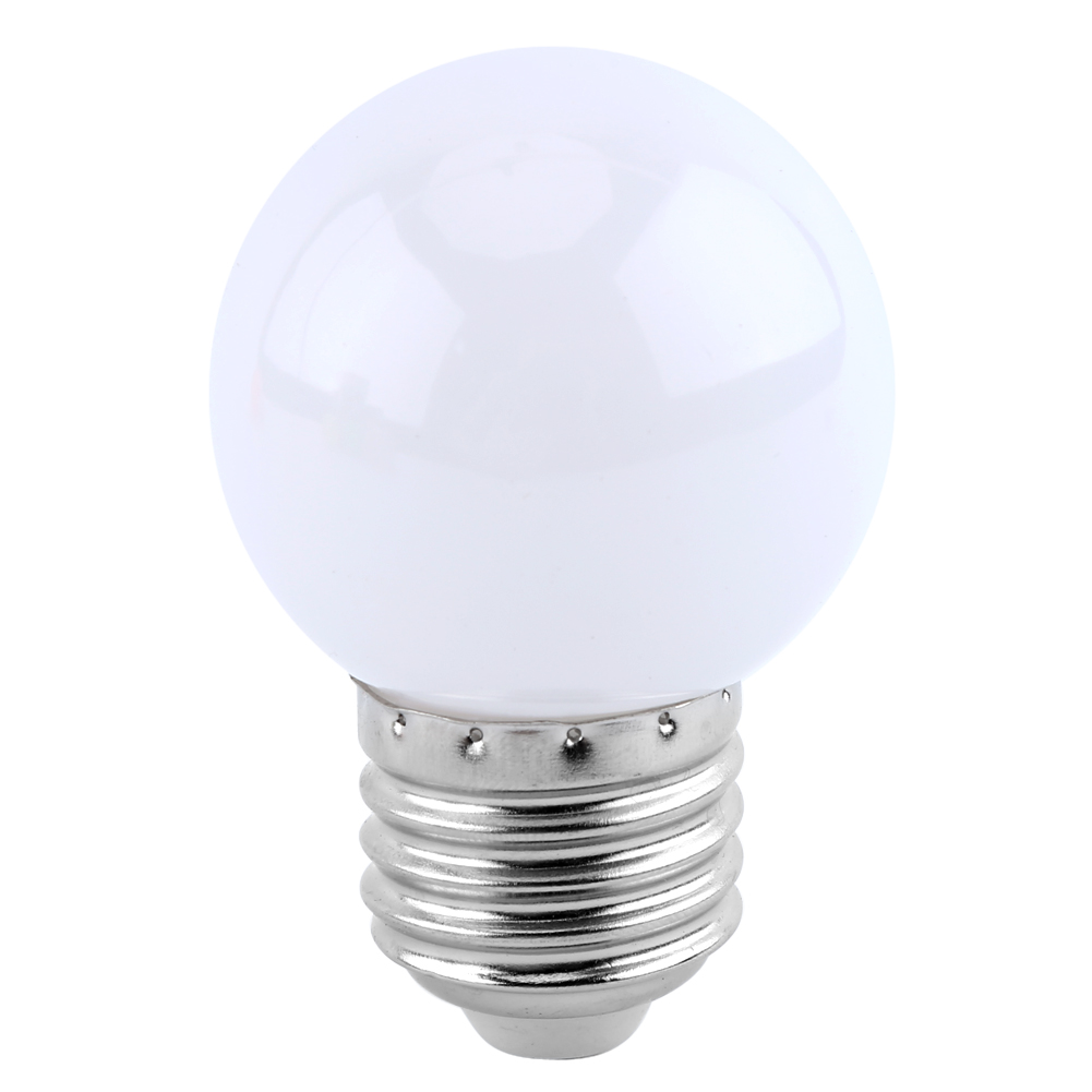 2w E27 Mehrfarbige Runde Led-kugellampe, Weiß, Für Zuhause, Bar Oder Geschäft