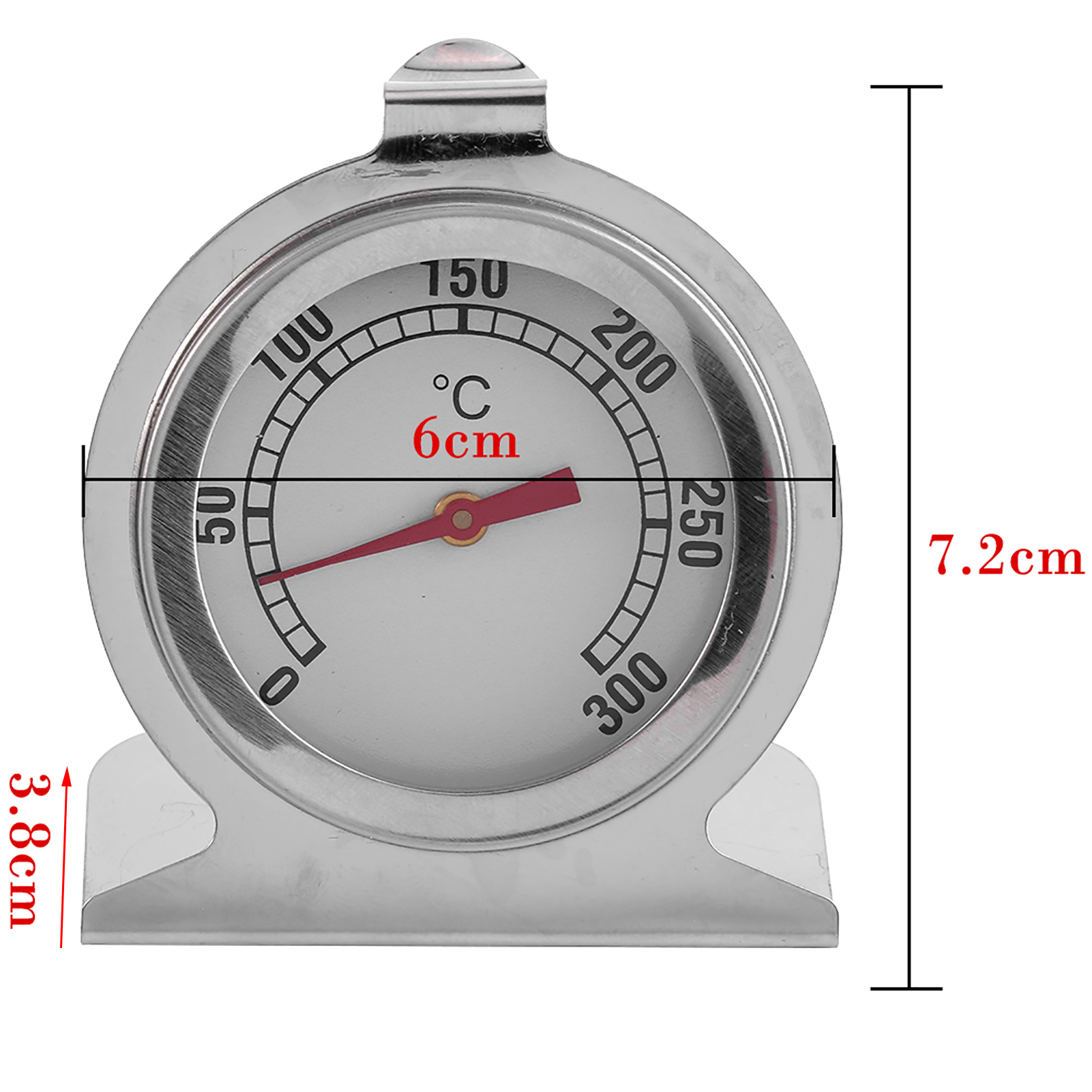 Stück Edelstahl-ofenthermometer, Küchen-backtemperaturmessgerät, Heißes