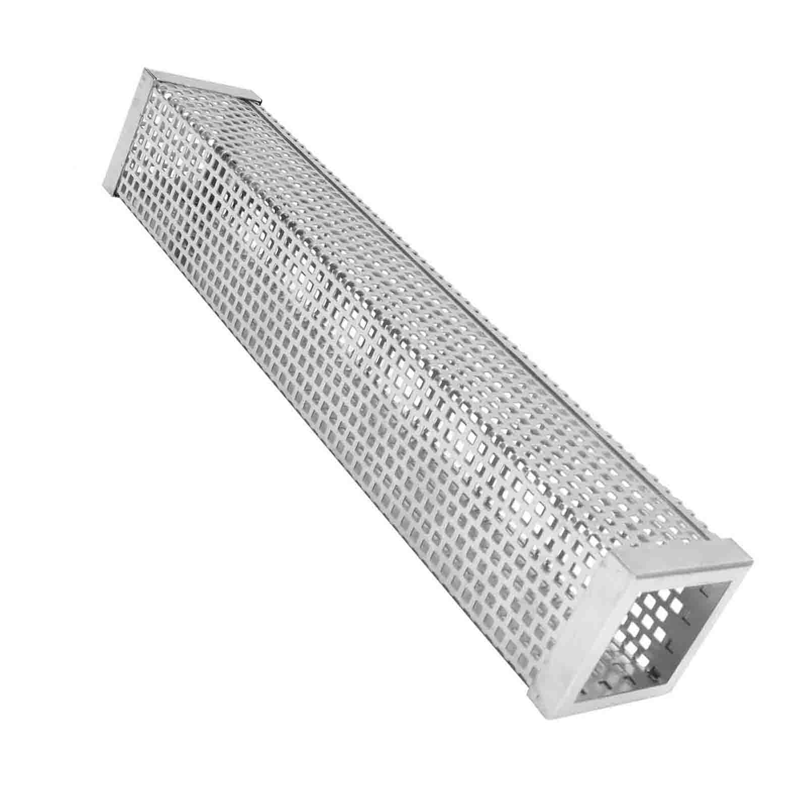 Quadratisches Räucherrohr Aus Edelstahl Für Holzkohlegrills, Grillzubehör, 30,5 Cm (12 Zoll)