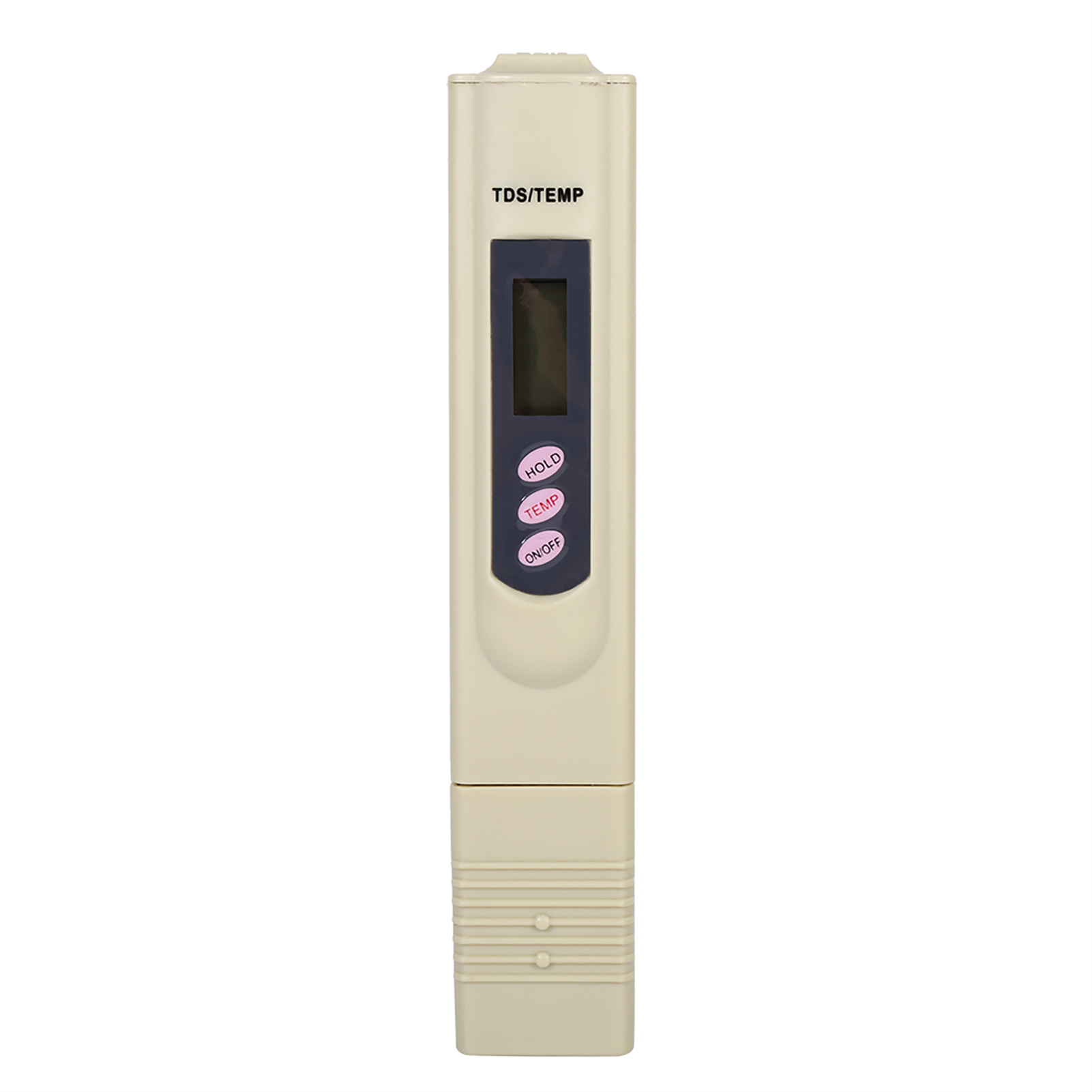 Digitaler Lcd-wasserqualitätsprüfstift Mit Reinheitsfilter Und Tds-messgerät (0–9999 Ppm, Temperatur, Grau)