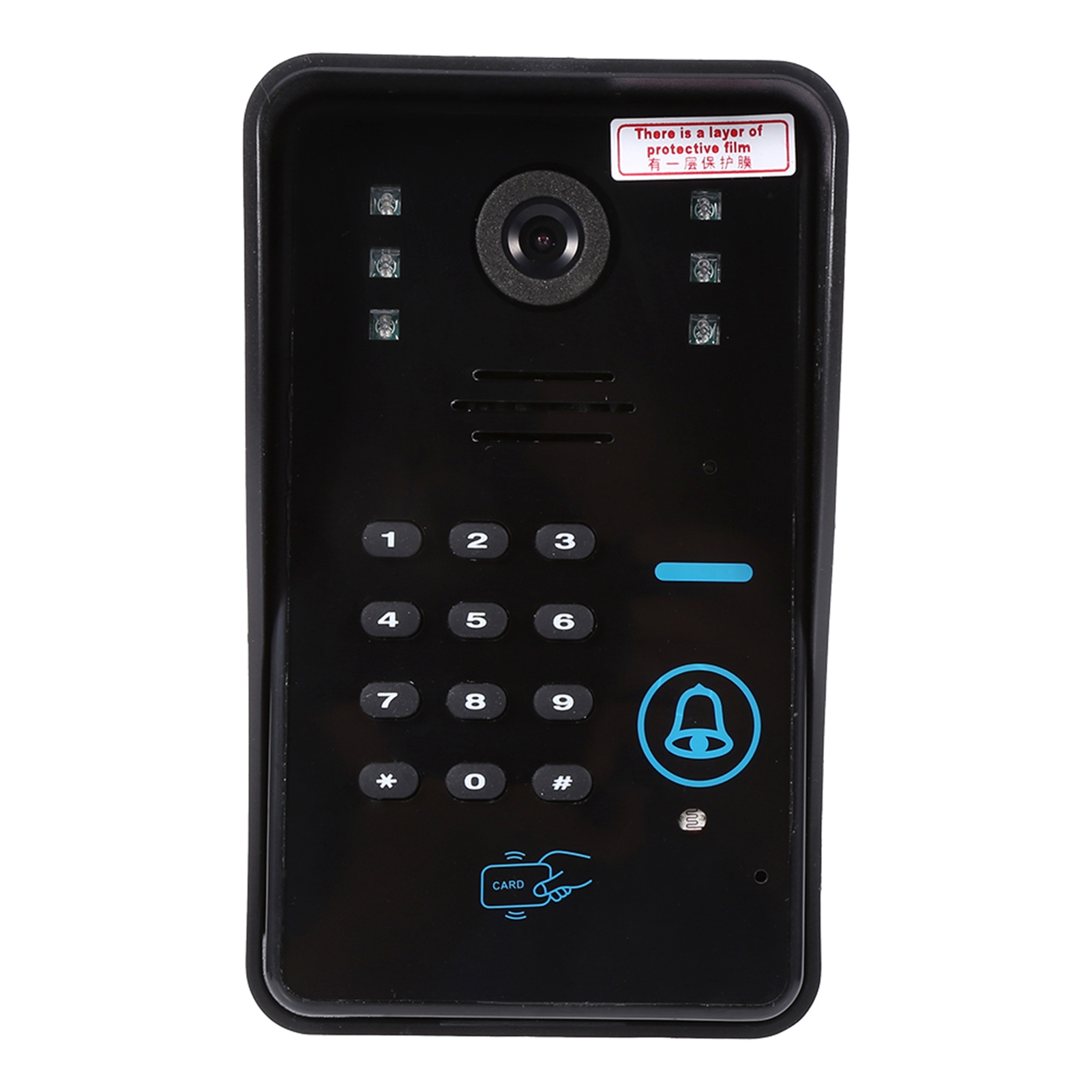 7-zoll-touch-lcd-rfid-videotelefon, Gegensprechanlage, Türklingel, Heimüberwachungssystem Mit Passwortschutz