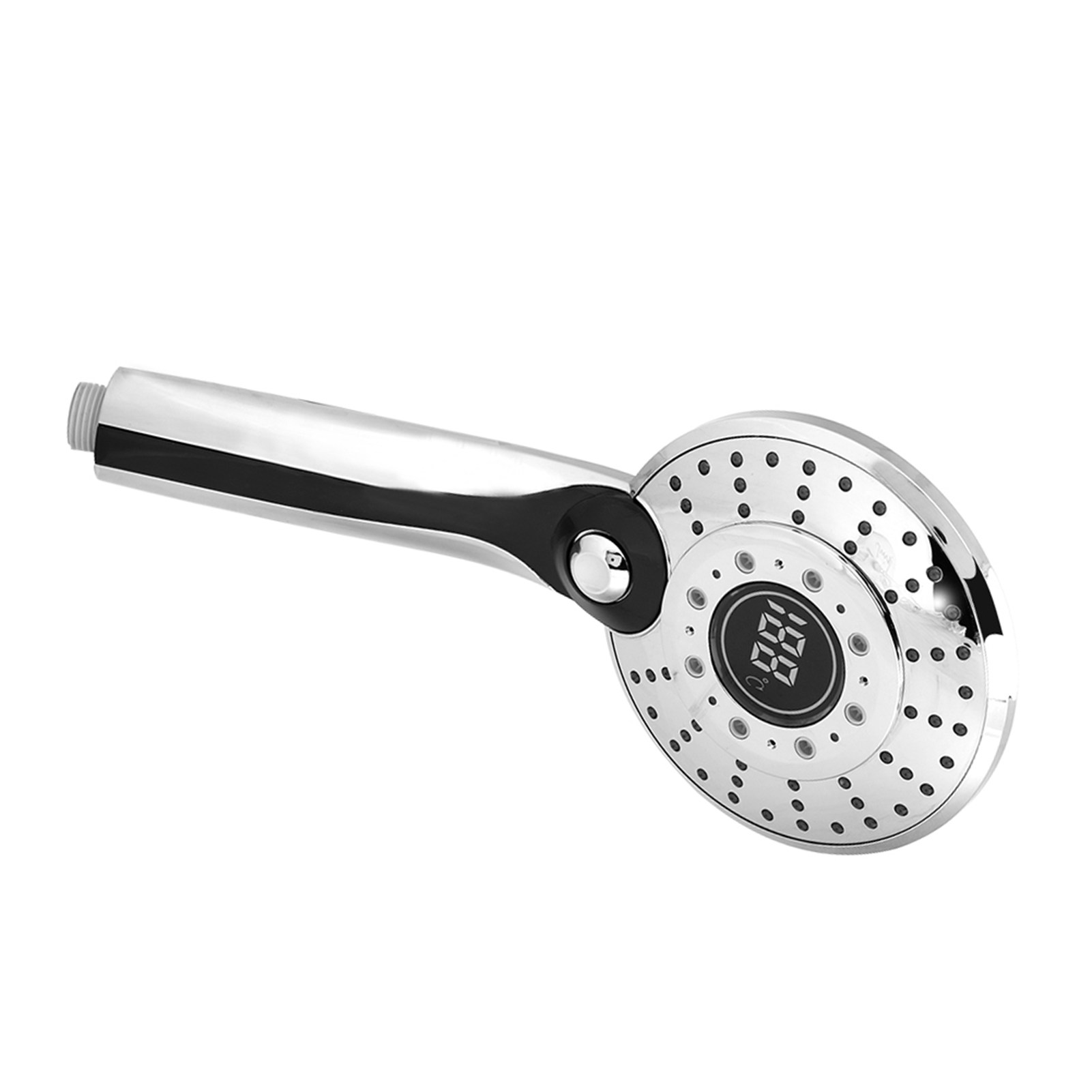 Digitaler Handbrausekopf Mit 3-farbiger Temperaturregelung, Led-beleuchtung Und 3 Strahlarten