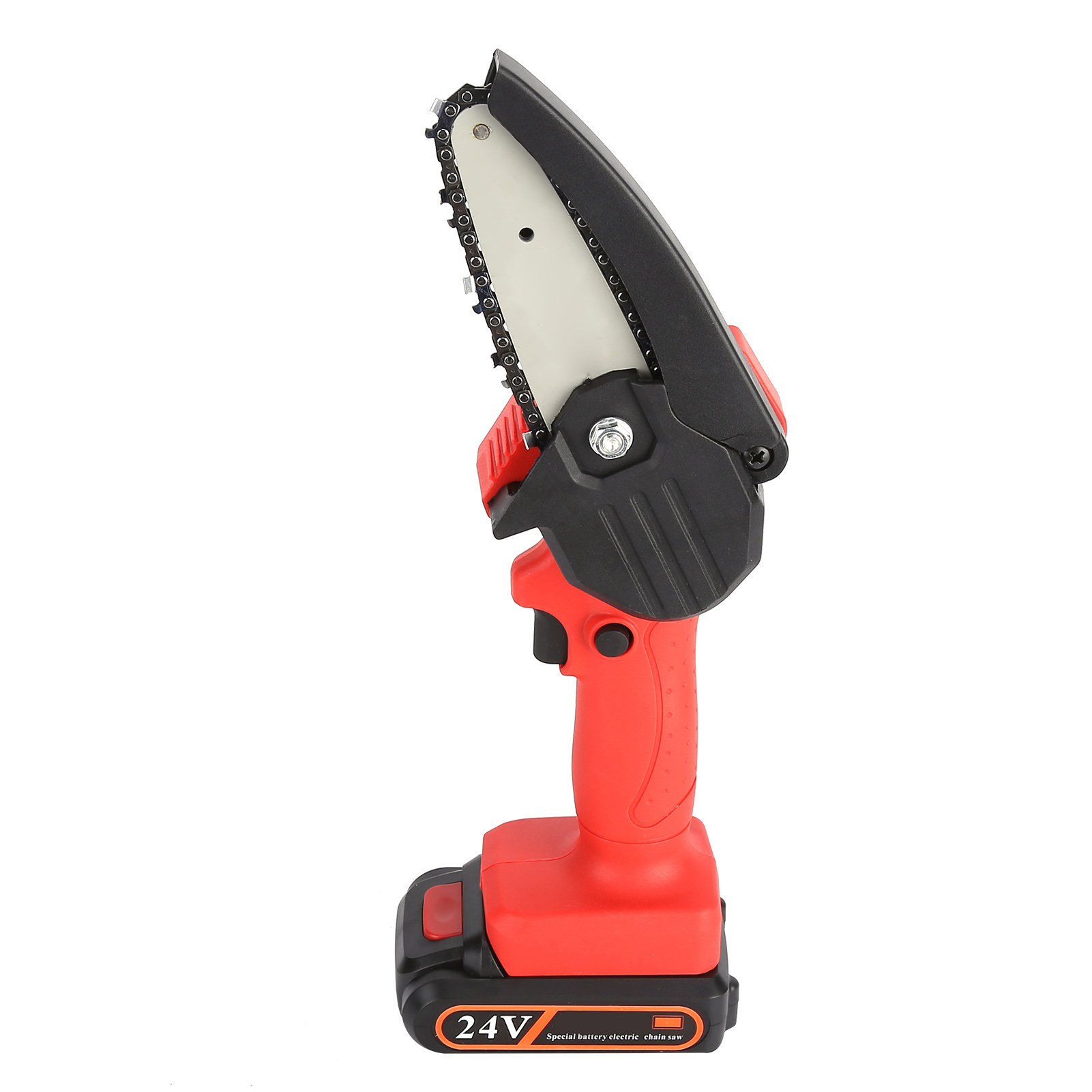 4-zoll-elektrokettensäge, Kleine Wiederaufladbare Handkettensäge Für Den Garten, Eu-stecker 100–240 V
