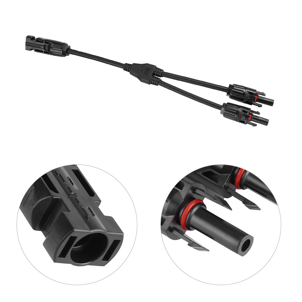 Paar Y-stecker/buchsen-solarpanel-verlängerungskabel-pv-kabeladapter
