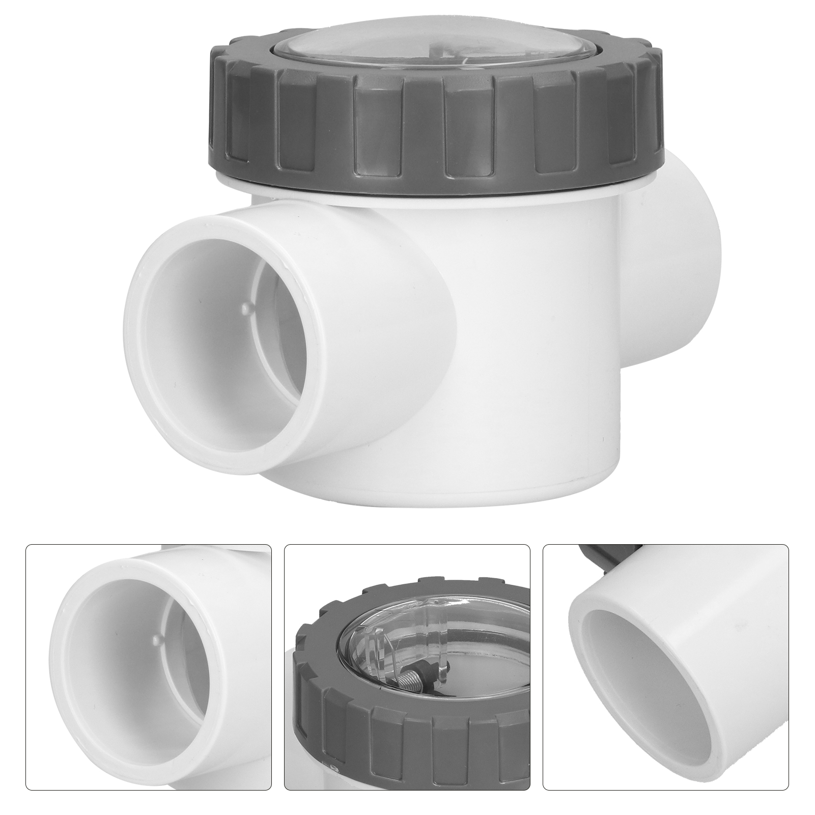 Pvc-rückschlagventil Für Schwimmbecken, Transparentes Rückschlagventil, Ersatzzubehör (v401a)