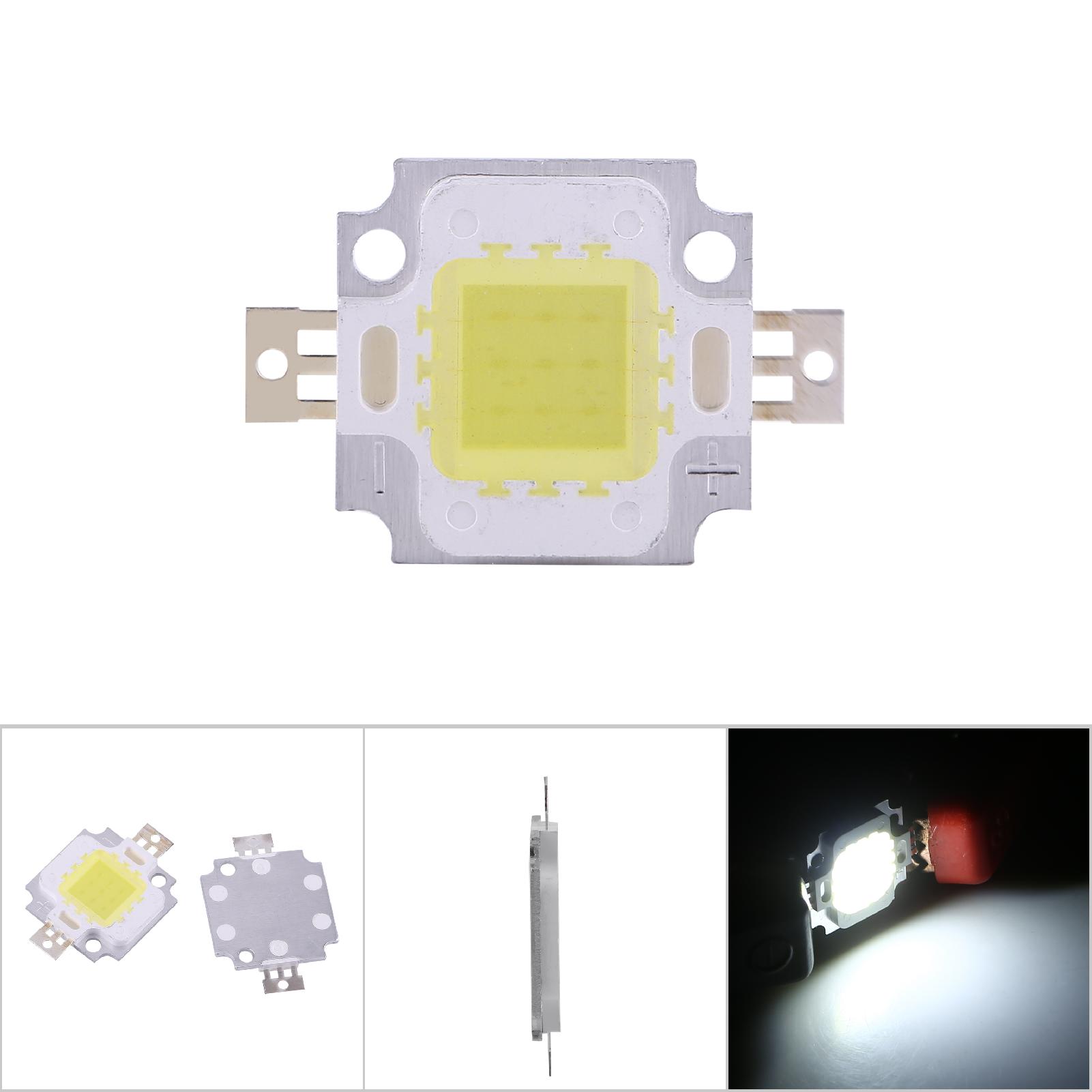 10 Stück 10w Led Smd-chip Cob Dc 9-10v Für Lampen, Flutlicht, Glühbirnen, Hochleistungs-kaltweiß