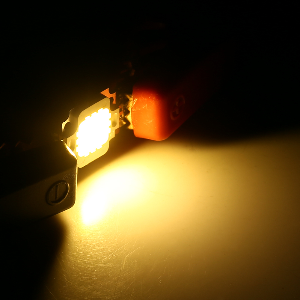 10 Stück 10w Led Smd-chip Cob Dc 9-10v Für Lampen, Flutlicht, Warmweiß