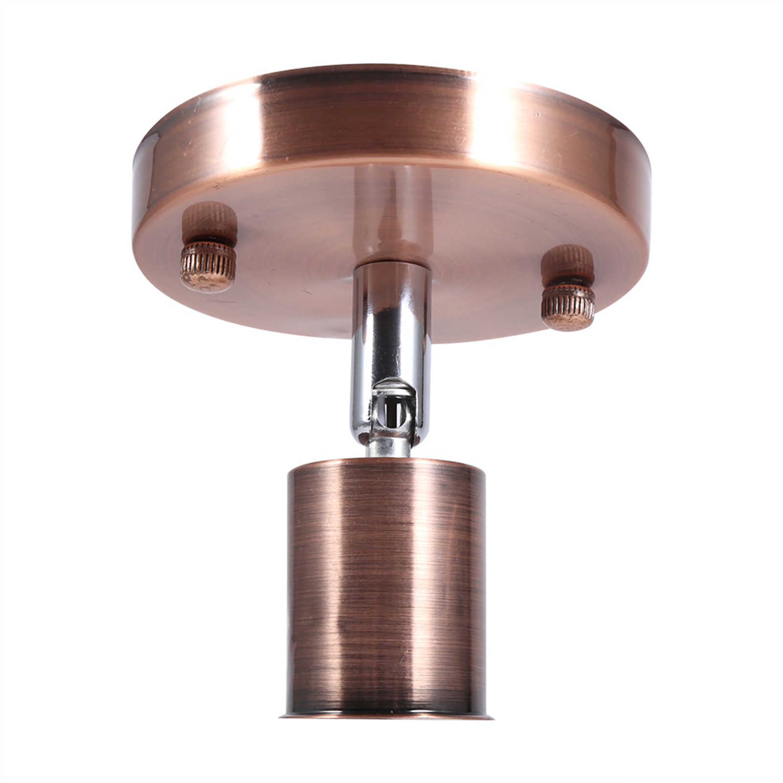 E27 Moderne Vintage Deckenleuchte/wandleuchte, Lampenfassung, 180° Drehbar, Rotbronze