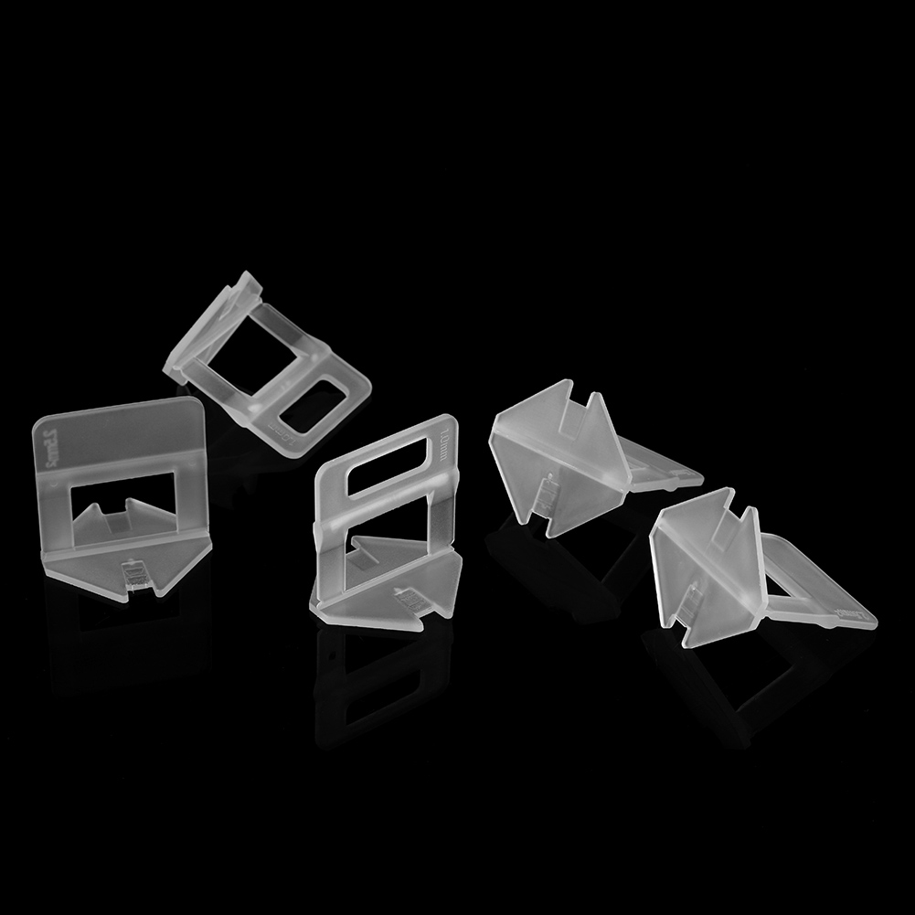 100 Stück/set Einweg-nivellierclips Aus Kunststoff Für Boden- Und Wandfliesen Aus Keramik (2,5 Mm)