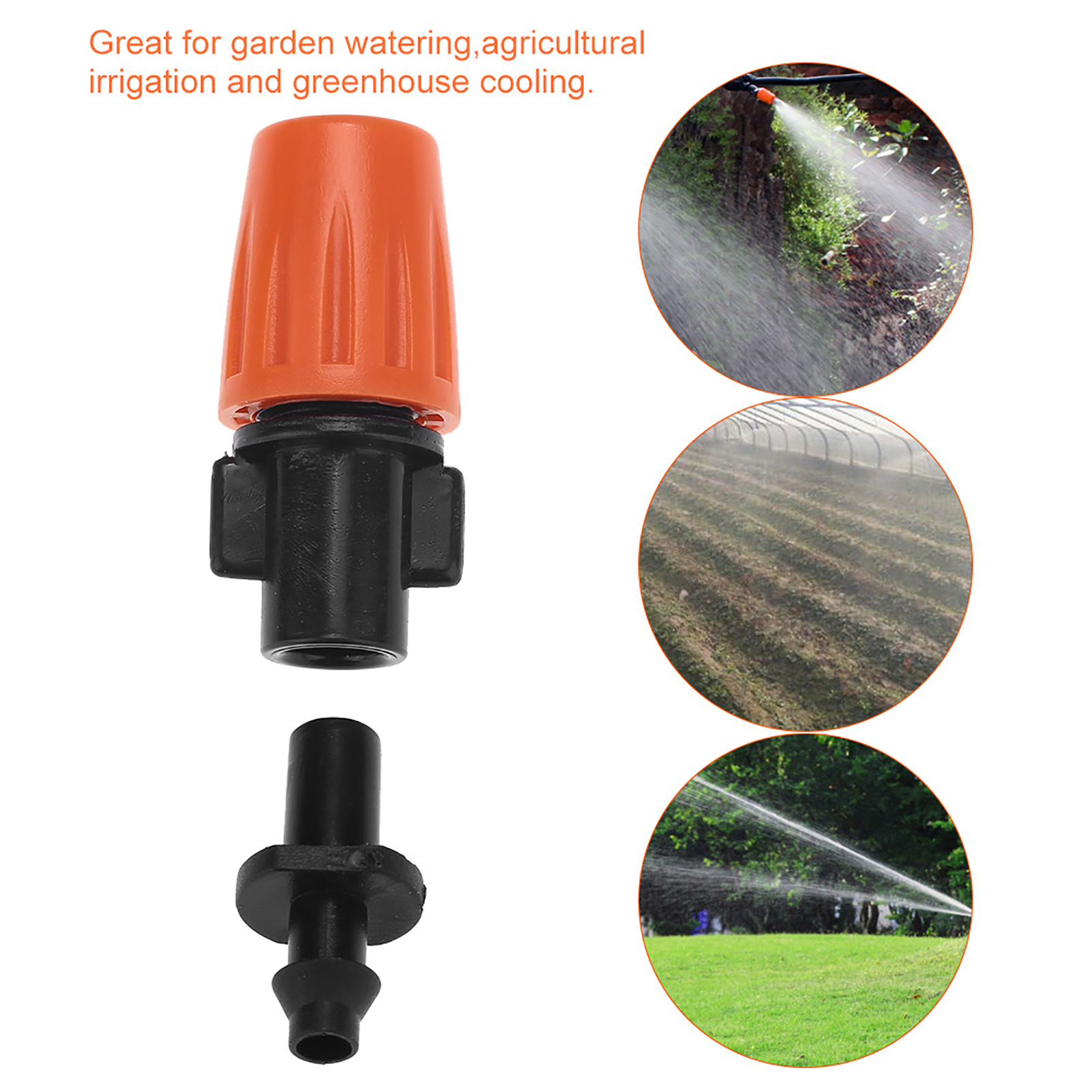 50 Stück/set Verstellbare Garten-tropfbewässerungsdüsen Mit Mikro-durchfluss-sprinklerkopfzerstäuber