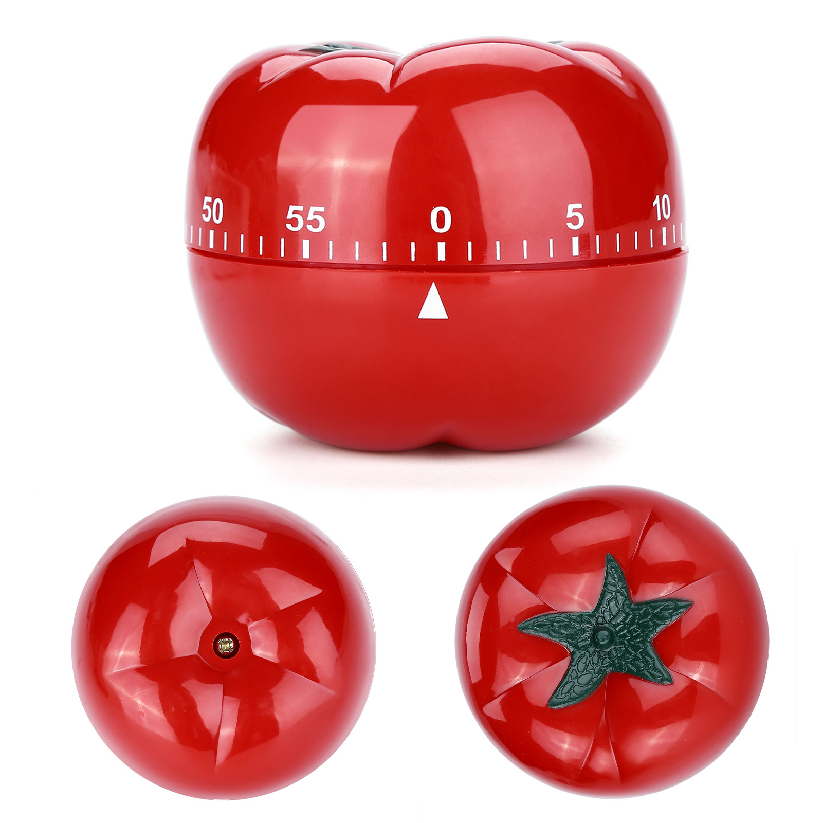 Mechanischer 60-minuten-countdown-timer In Tomatenform, Küchenhelfer Zum Kochen Und Backen, 7,2 X 5,5 Cm
