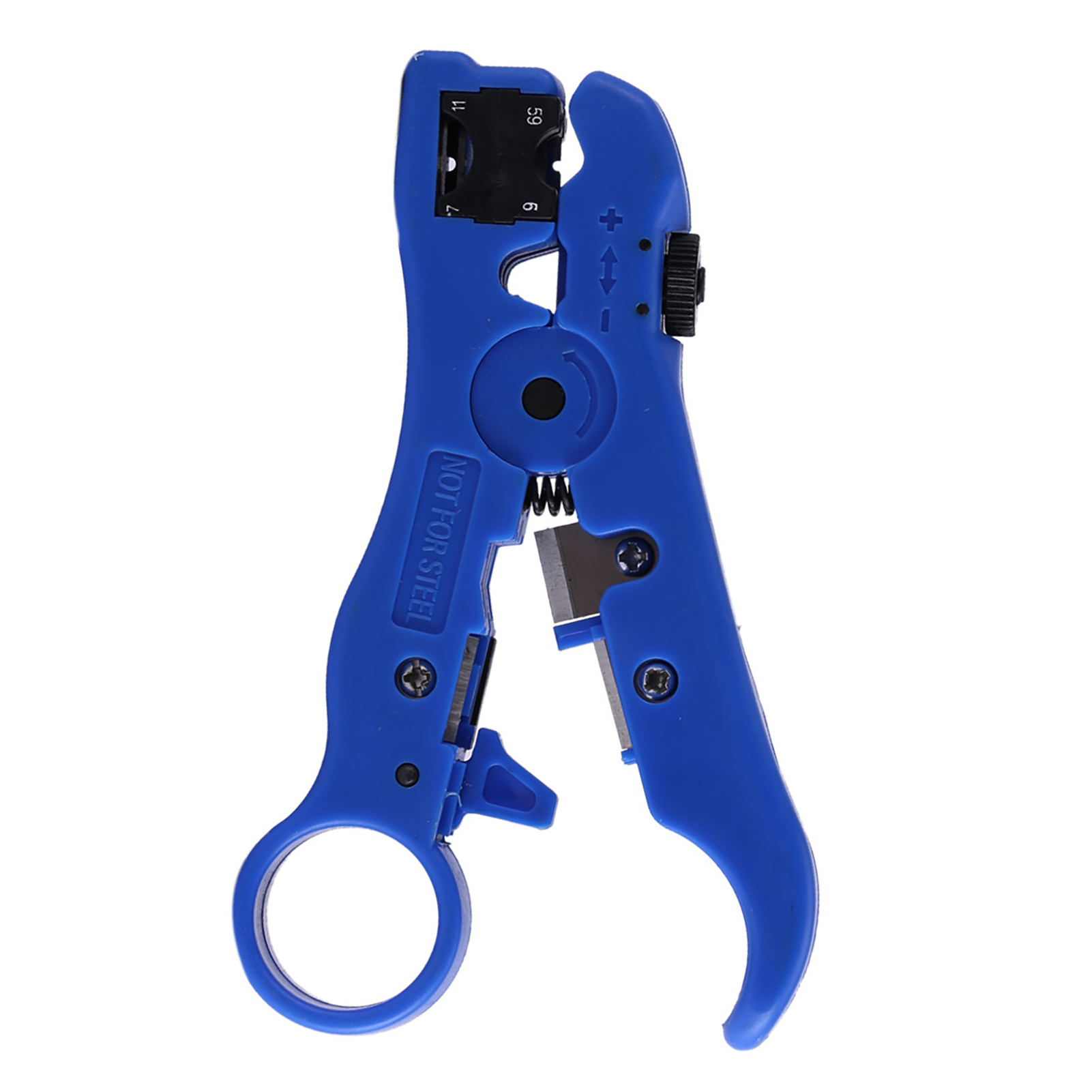 Drehbarer Koaxialkabelschneider Und Abisolierer Für Rg59-, Rg6-, Rg7- Und Rg11-kabel