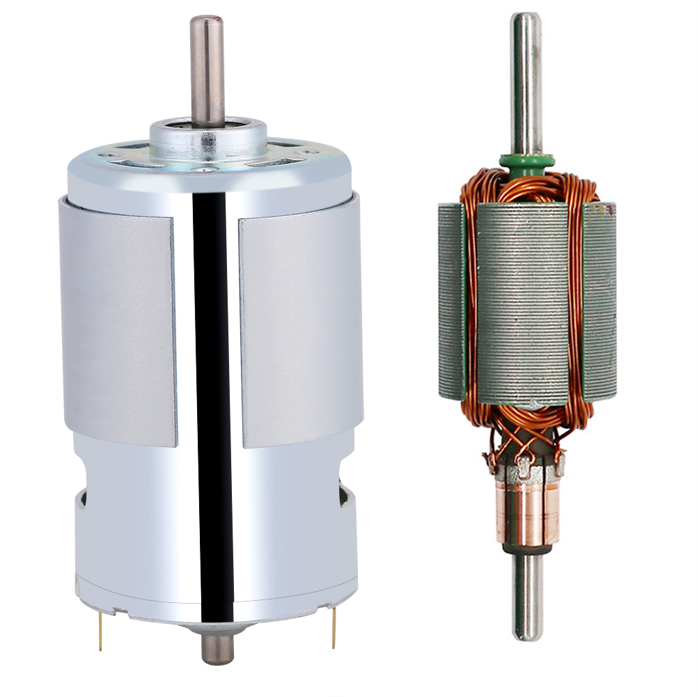 12v 100w Rundwellen-elektro-mikro-gleichstrommotor 12000 U/min Hohe Drehzahl Hohes Drehmoment