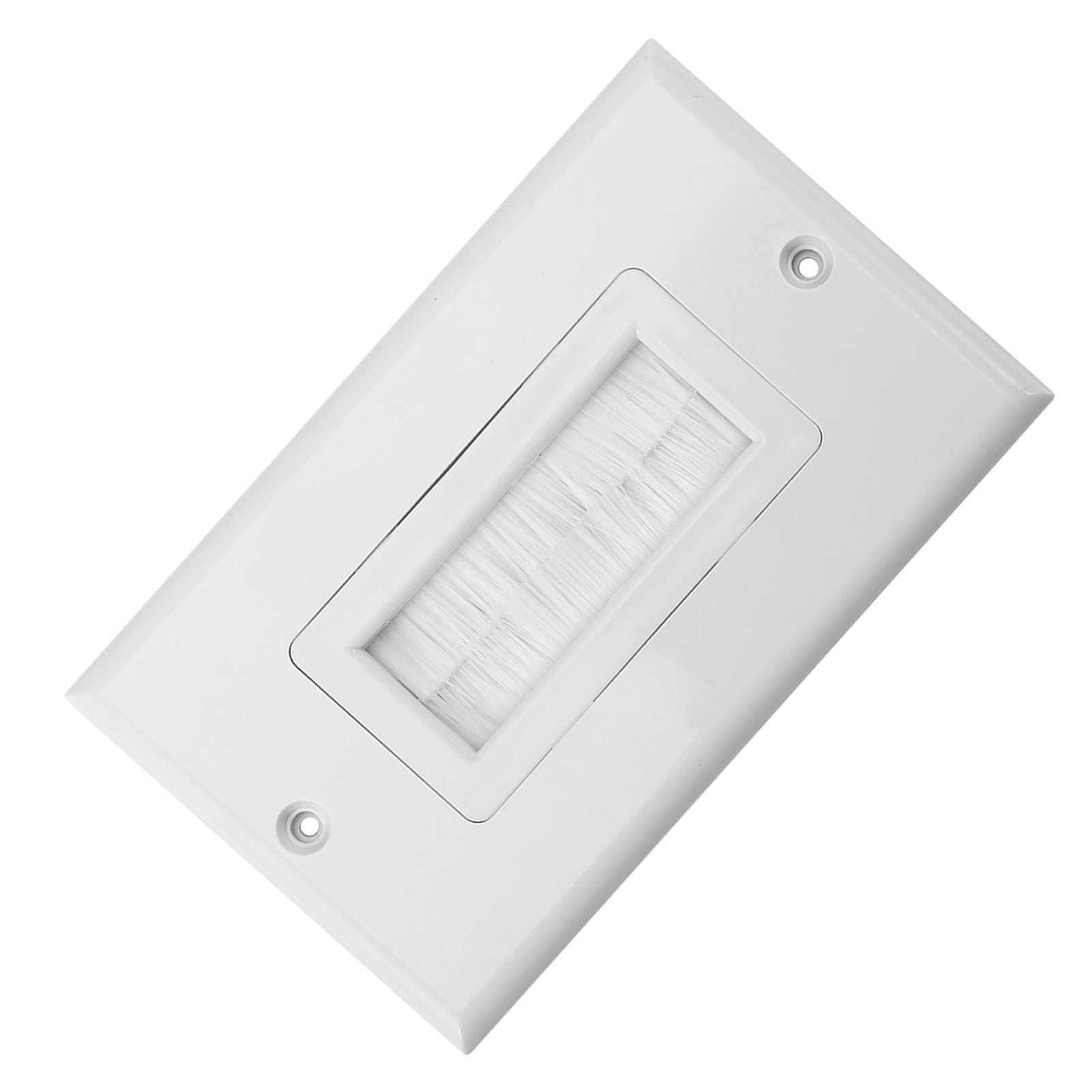 Kunststoff-staubschutzbürste, Kabelwandplatte, Anschlussabdeckung, Steckdosenhalterung, Multimedia-panel, Neu 1