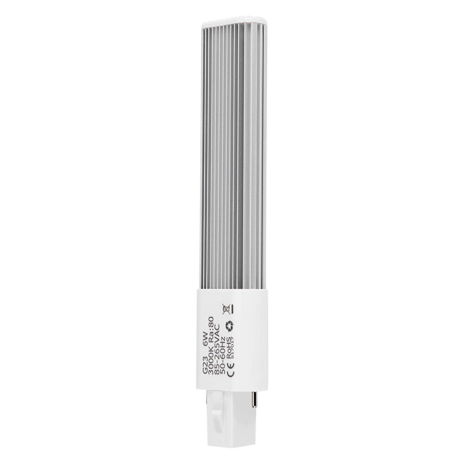 6w 2-pin Led Kompaktlampe, Horizontale Einbauröhre, Leuchtmittel G23, Warmweiß