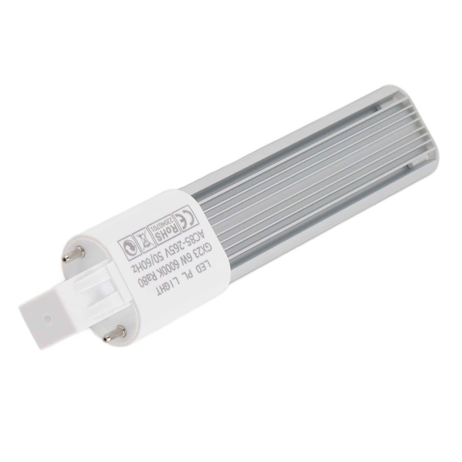 6w 2-pin Led Kompaktlampe Horizontale Einbauröhrenlampe Gx23 Kaltweiß