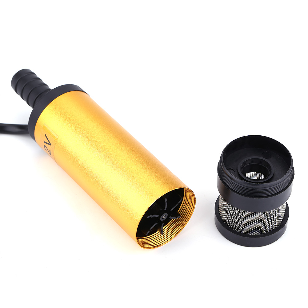 Edelstahl-tauchpumpe Für Wasser, Diesel, Öl Und Kerosin – Betankungswerkzeug (dc 12v Gold)