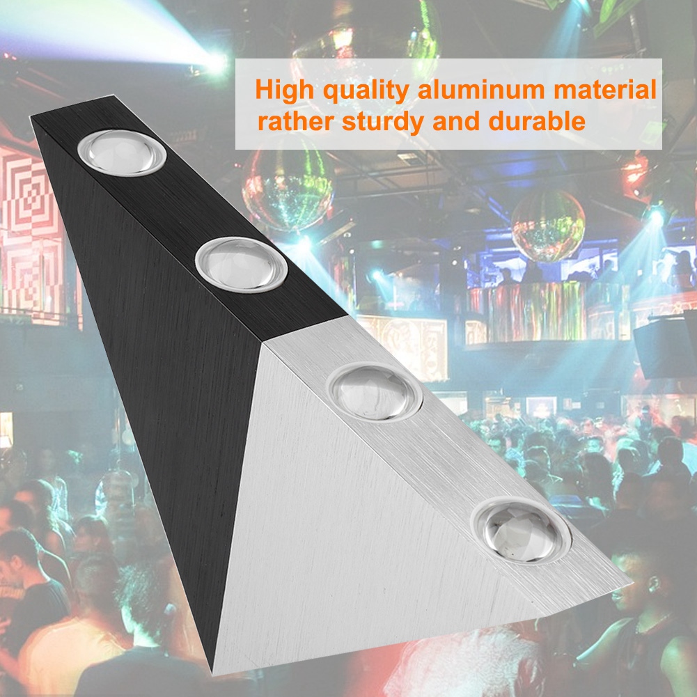 Ac85-265v 5w Led-wandleuchte, Dreieckig, Kaltweiß, Für Zuhause, Schlafzimmer, Bar, Café