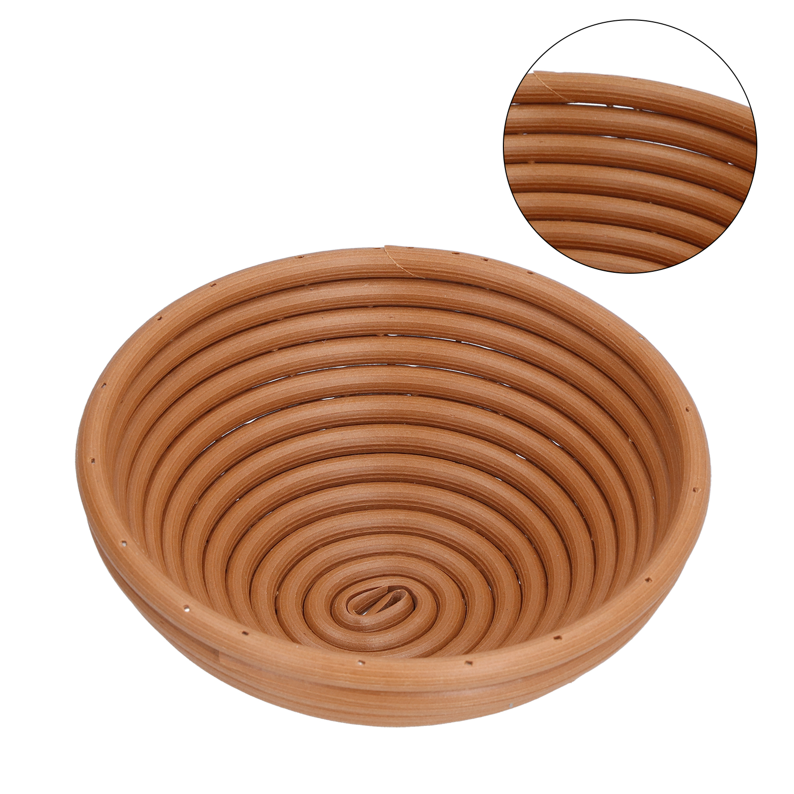 Waschbarer Gärkorb Für Brot, Innovative Form, Backform Für Küche Und Backstube, Gelbbraun, Rund, 16 X 6 Cm