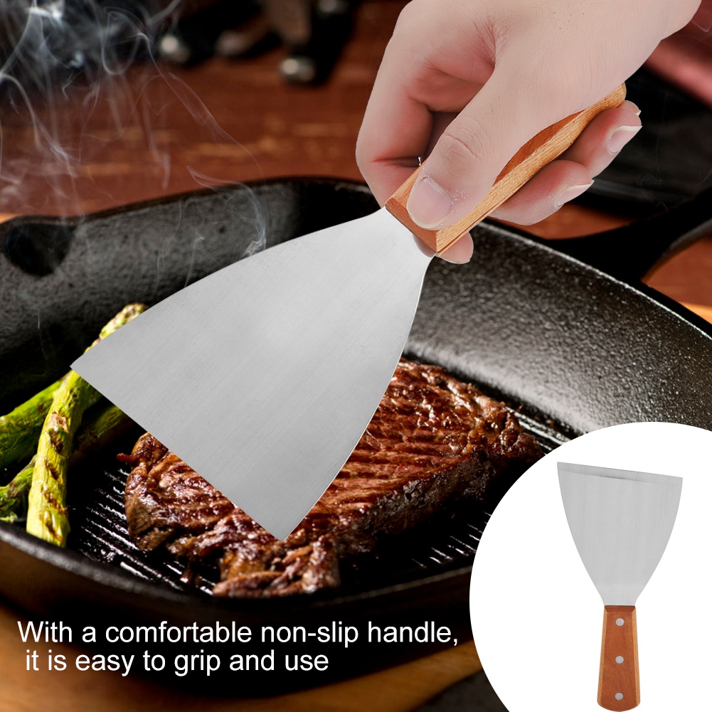 Grillwender Aus Edelstahl, Antihaftbeschichtet Und Hitzebeständig, Ideal Für Rindersteaks.