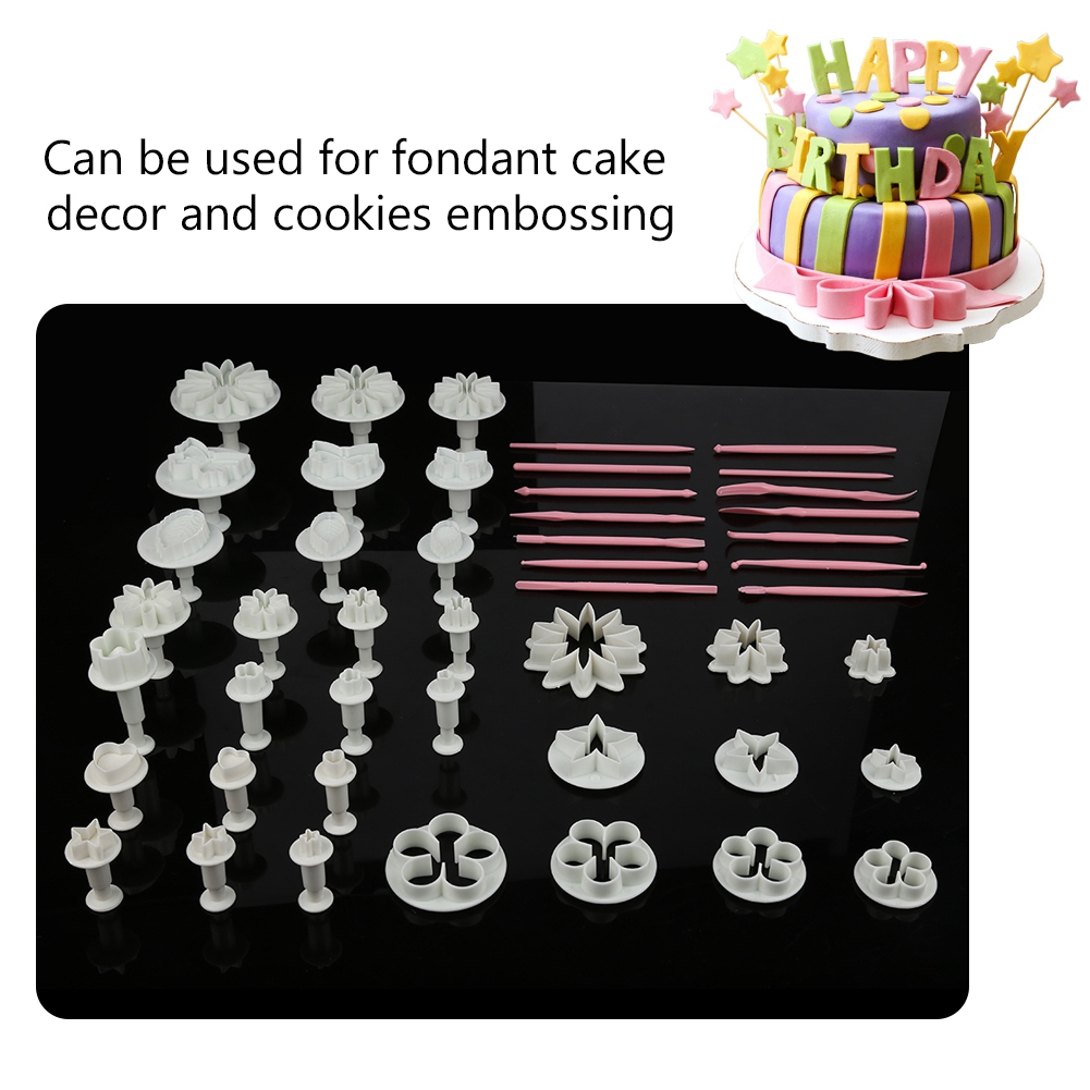 47-teiliges Set Fondant-ausstecher, Keksausstecher, Formen, Diy-backzubehör