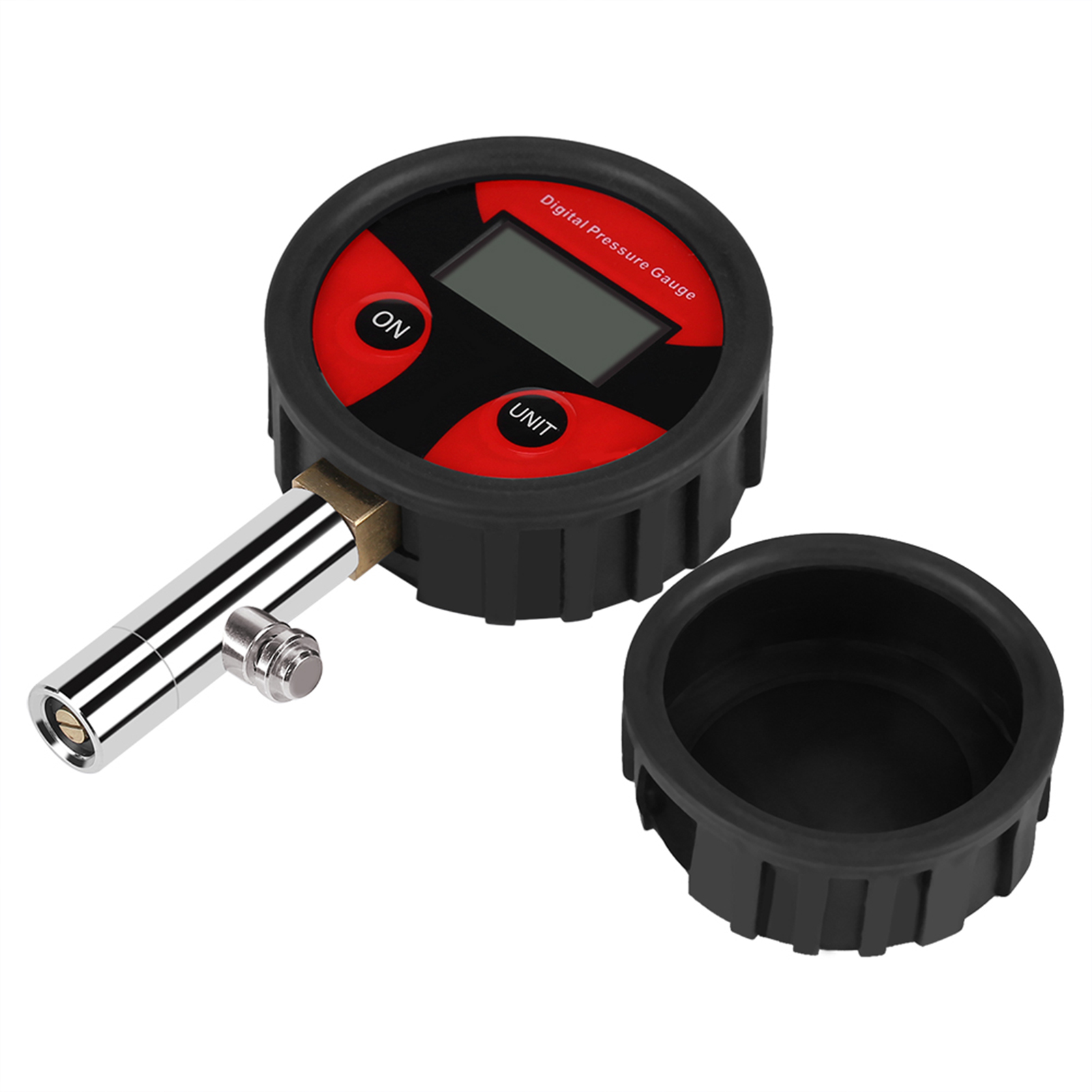 Digitales Reifendruckmessgerät (0–200 Psi) Mit Reifenventil Und Kappen Für Einfaches Prüfen Und Ablesen