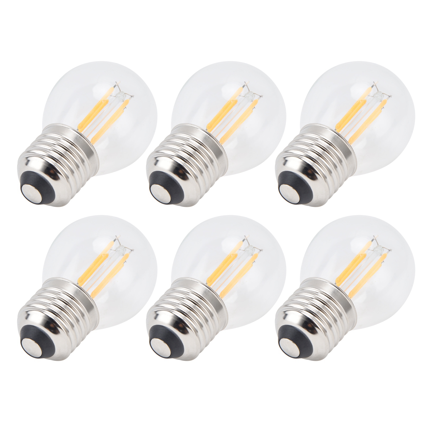 Stück G45 E27 Led-glühbirnen, Transparent, Dimmbar, Glühfaden, Für Kronleuchter Und Tischlampen, Warmweiß, 4 W, 220 V