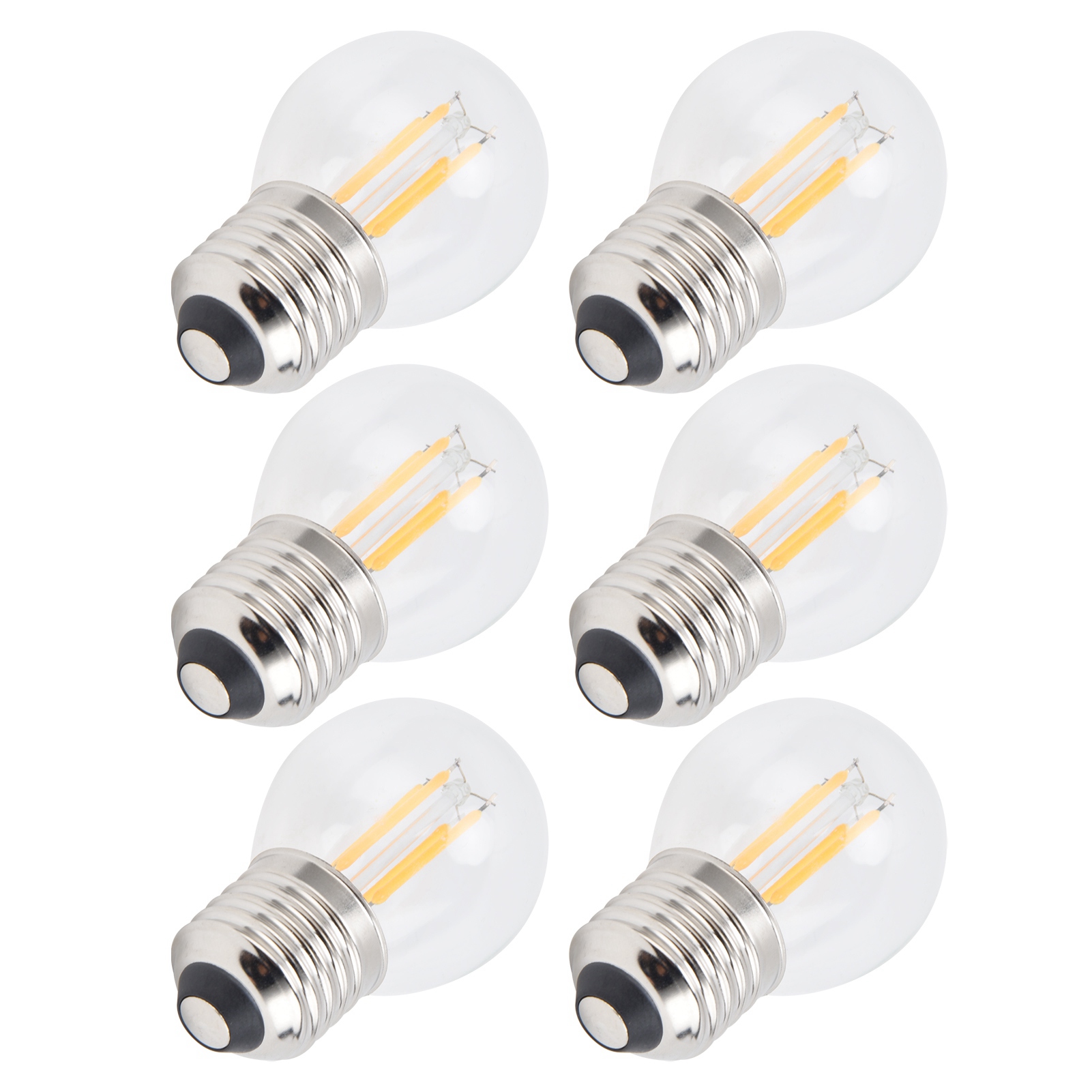 Stück Dimmbare Led-lampen, G45 E27, 4 W, Transparente Glühlampen, Warmweißes Licht, 110 V, Für Die Heimbeleuchtung