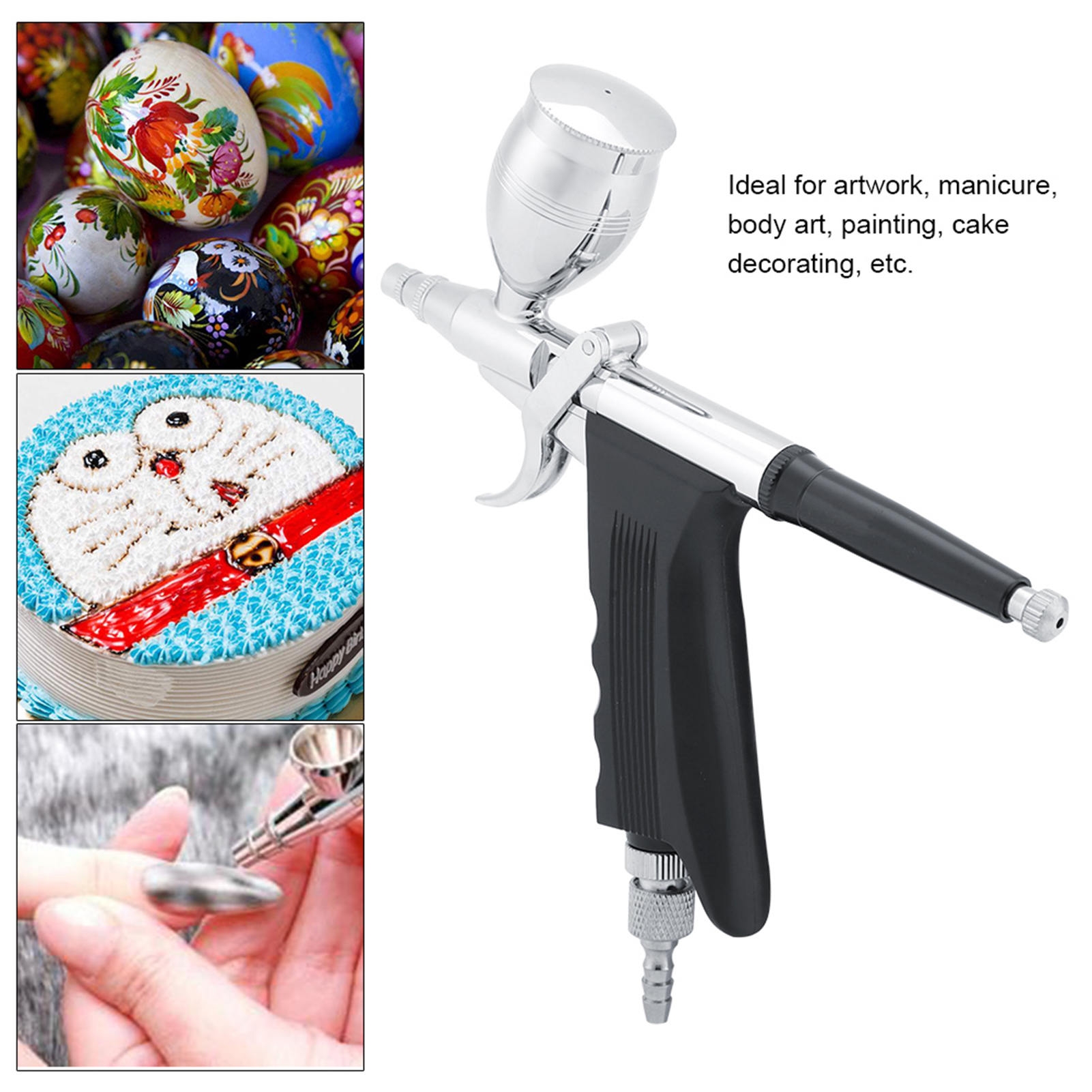 Spirit Air G-166a Schwerkraft-doppelhub-airbrush-farbspritzpistolen-set (0,5 Mm)