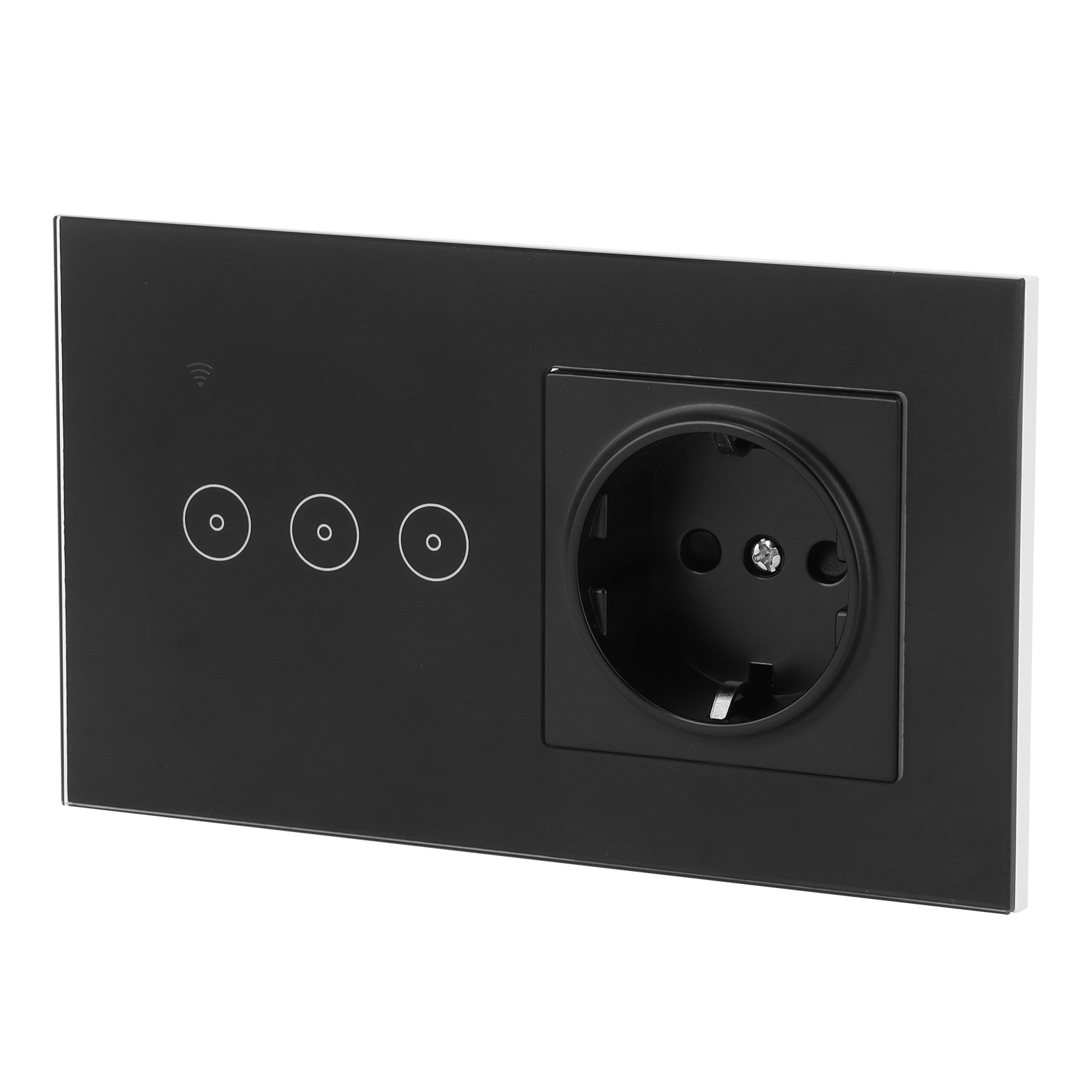 Multifunktionaler Intelligenter Wandschalter Mit Wlan-steckdose Für Tuya Eu 95–250 V/ac 10 A