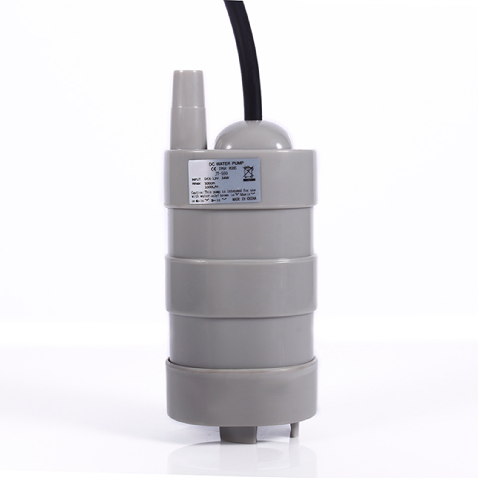 Mini-gleichstrom-12v-vertikal-tauchmotor-wasserpumpe 5 M 1000 L/h Mit 1,5 M Schwarzem Blankem Kabel