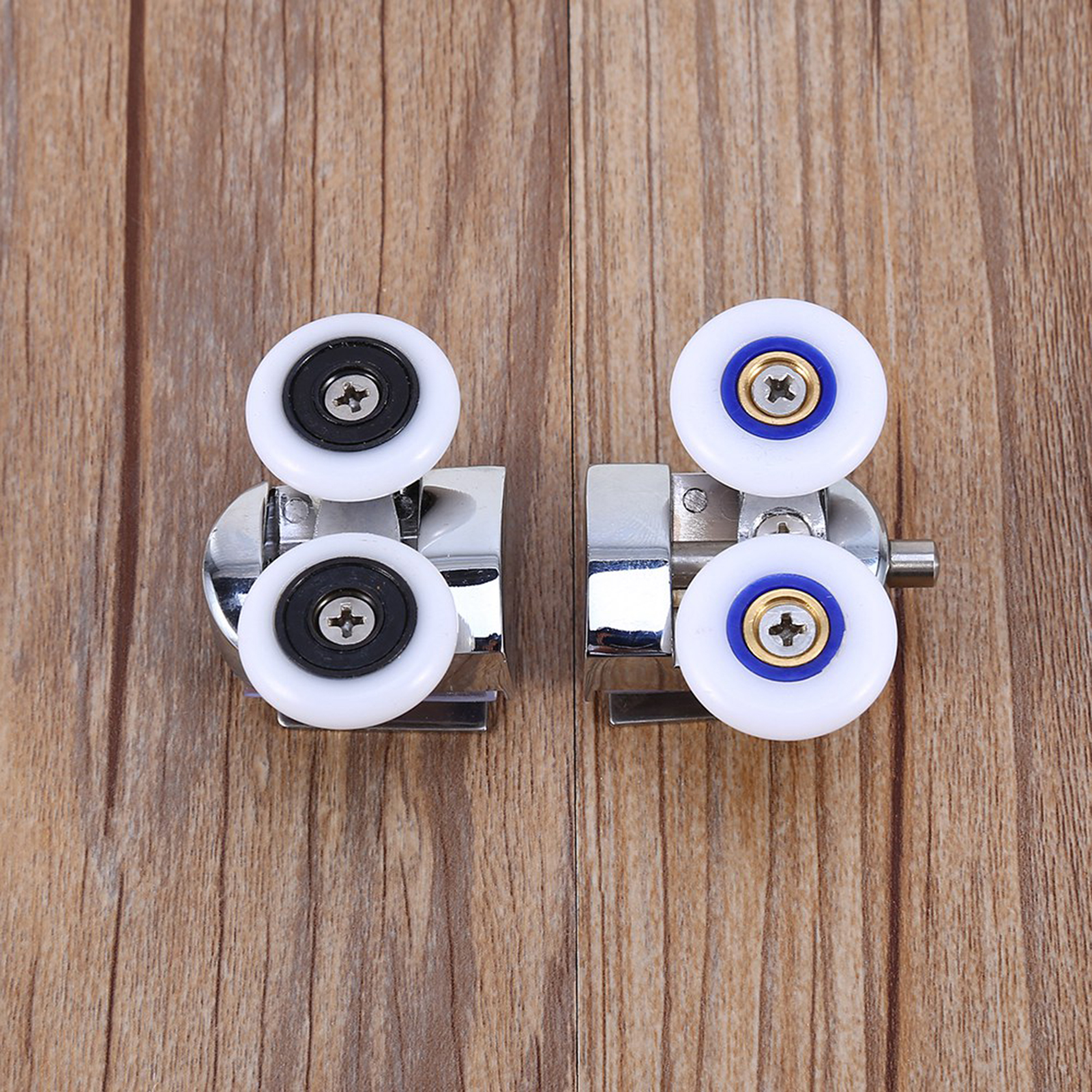 Doppelte Duschkabinentürrollen Aus Zinklegierung (oben/unten), 26 Mm Rad
