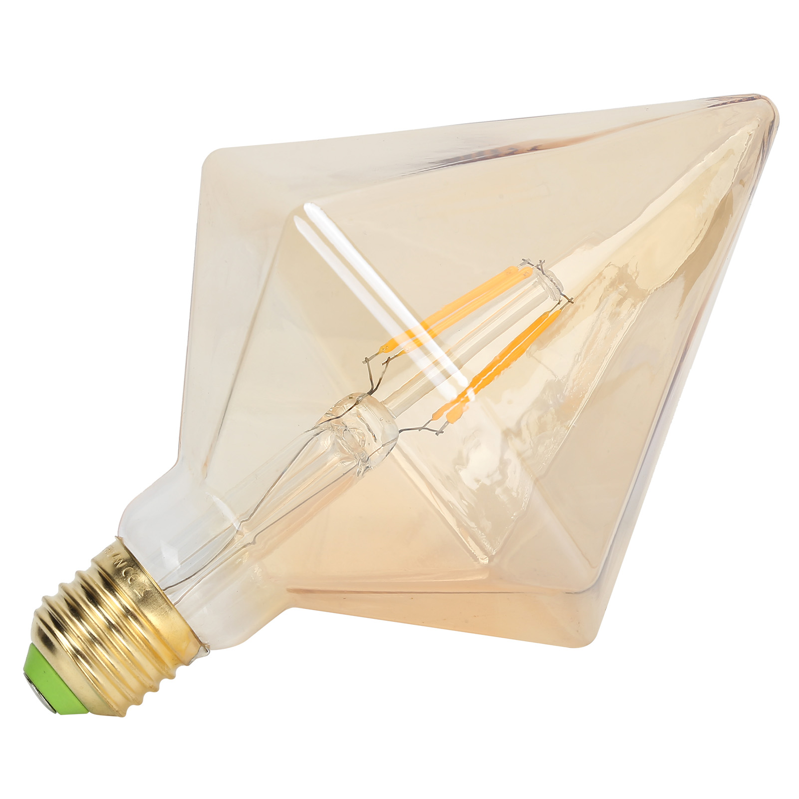 Led-filament-glühbirne Im Retro-stil, Pyramidenform, 4 W, E27-fassung, Warmweißes Licht Für Die Heimbeleuchtung